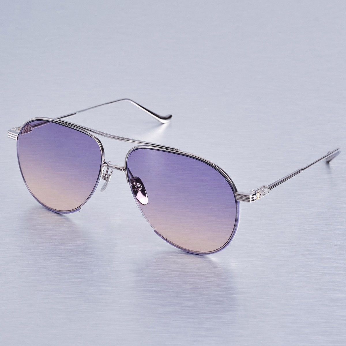 Chrome Hearts CHROME HEARTS STEPPIN' BLU II LAVENDER/SS SUNGLASSES Size ONE SIZE - 2 Thumbnail