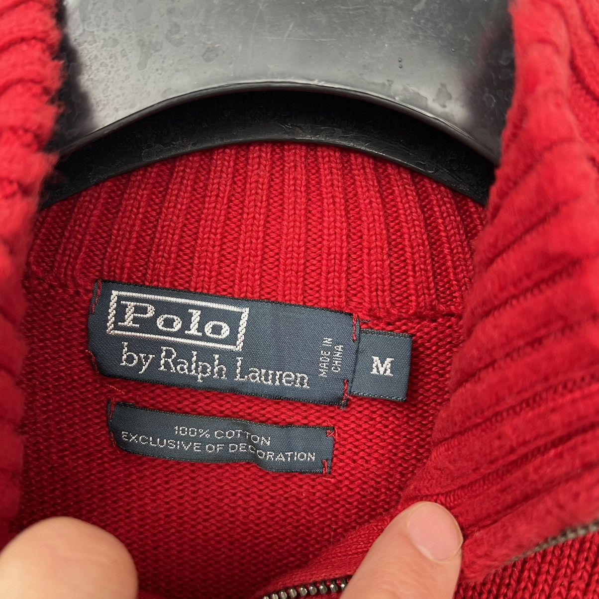 Polo Ralph Lauren × Ralph Lauren × Vintage Polo Ralph Lauren 1/4 zip hoodie sweater vintage Size US M / EU 48-50 / 2 - 3 Thumbnail