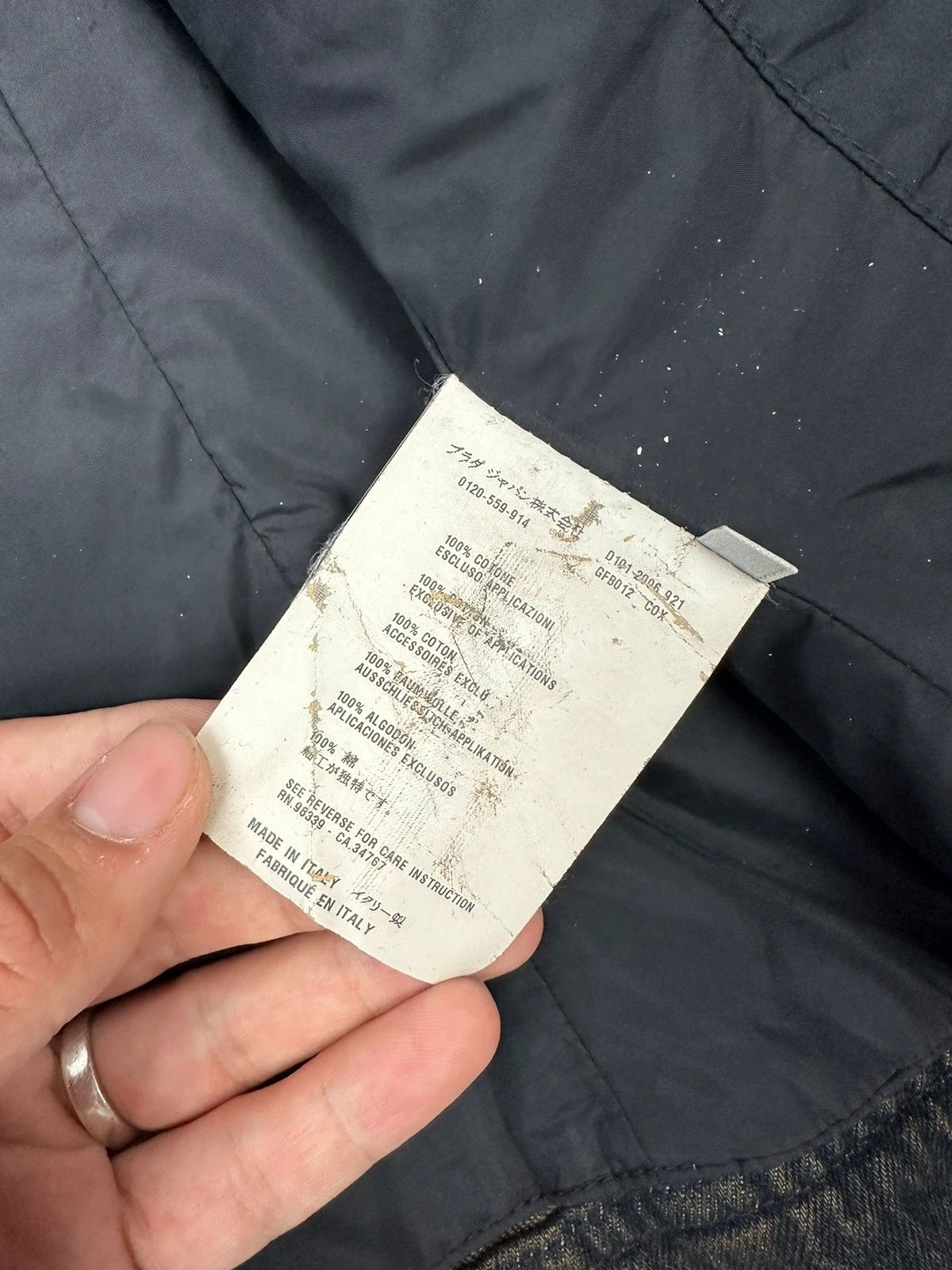 Prada Prada Milano FW2006 Metal Chains Faded Denim Crop Jacket Size M / US 6-8 / IT 42-44 - 9 Thumbnail