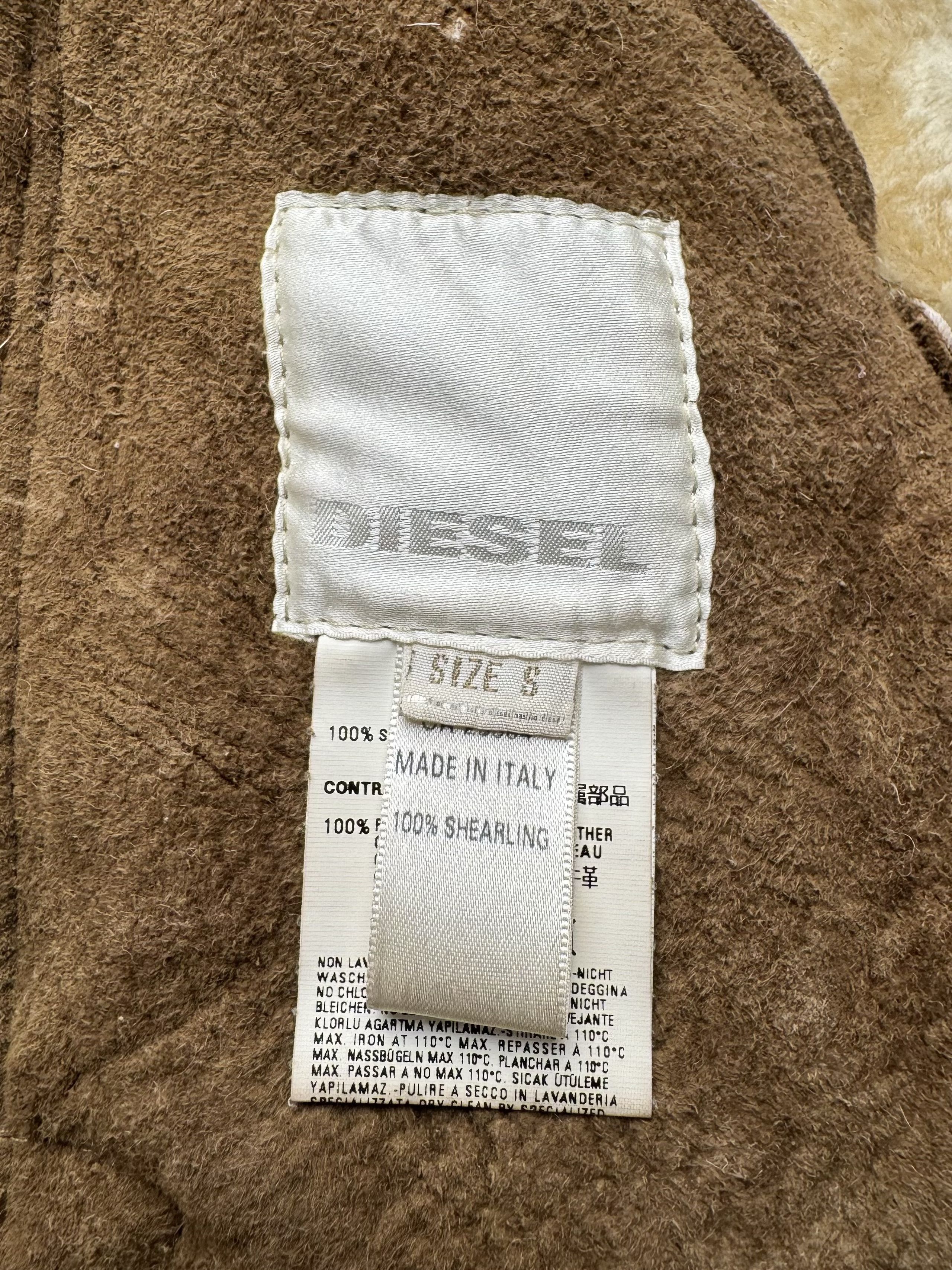 Diesel Diesel Vintage Real Shearling Cropped Jacket Size S / US 4 / IT 40 - 14 Thumbnail