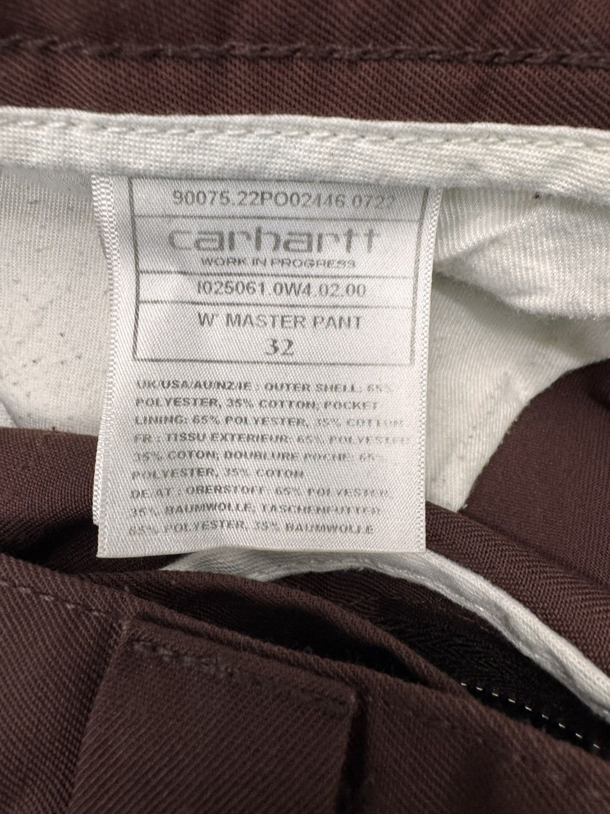 Carhartt Carhartt Chino Men Pants Brown Straight Fit Size 32 Size US 32 / EU 48 - 9 Thumbnail