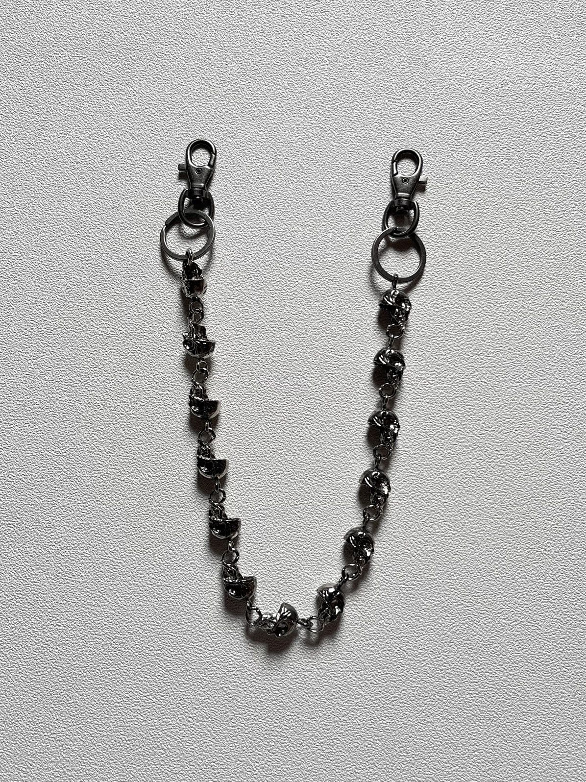 If Six Was Nine Ifsixwasnine Style Obsidian Skull Wallet Chain Size ONE SIZE - 2 Thumbnail
