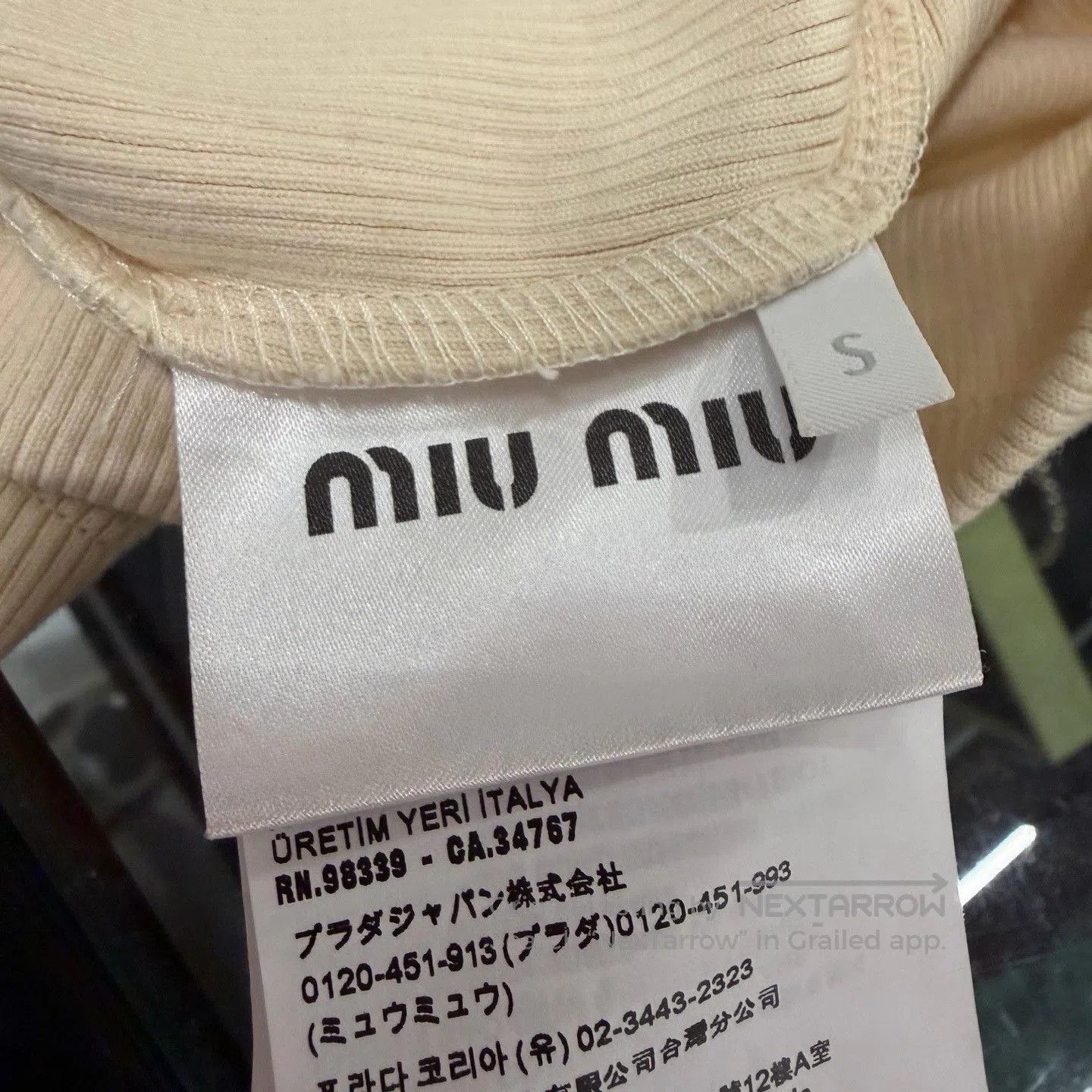 Miu Miu Miu Miu Beaded Tank Top Large Logo. Size S / US 4 / IT 40 - 5 Thumbnail
