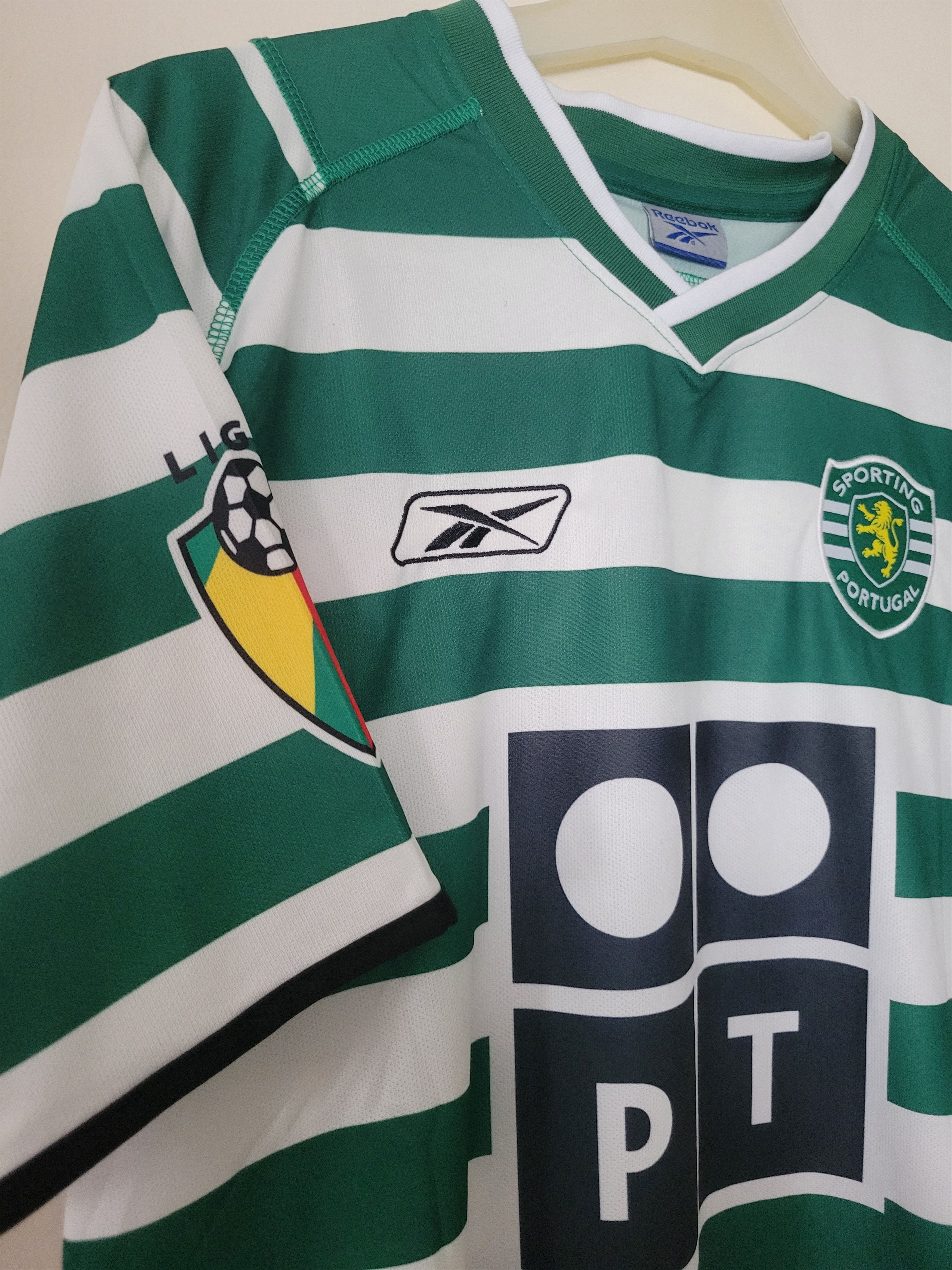 Other C.Ronaldo Sporting Lissabon 28 Fußball Trikot Jersey retro Size US L / EU 52-54 / 3 - 3 Thumbnail