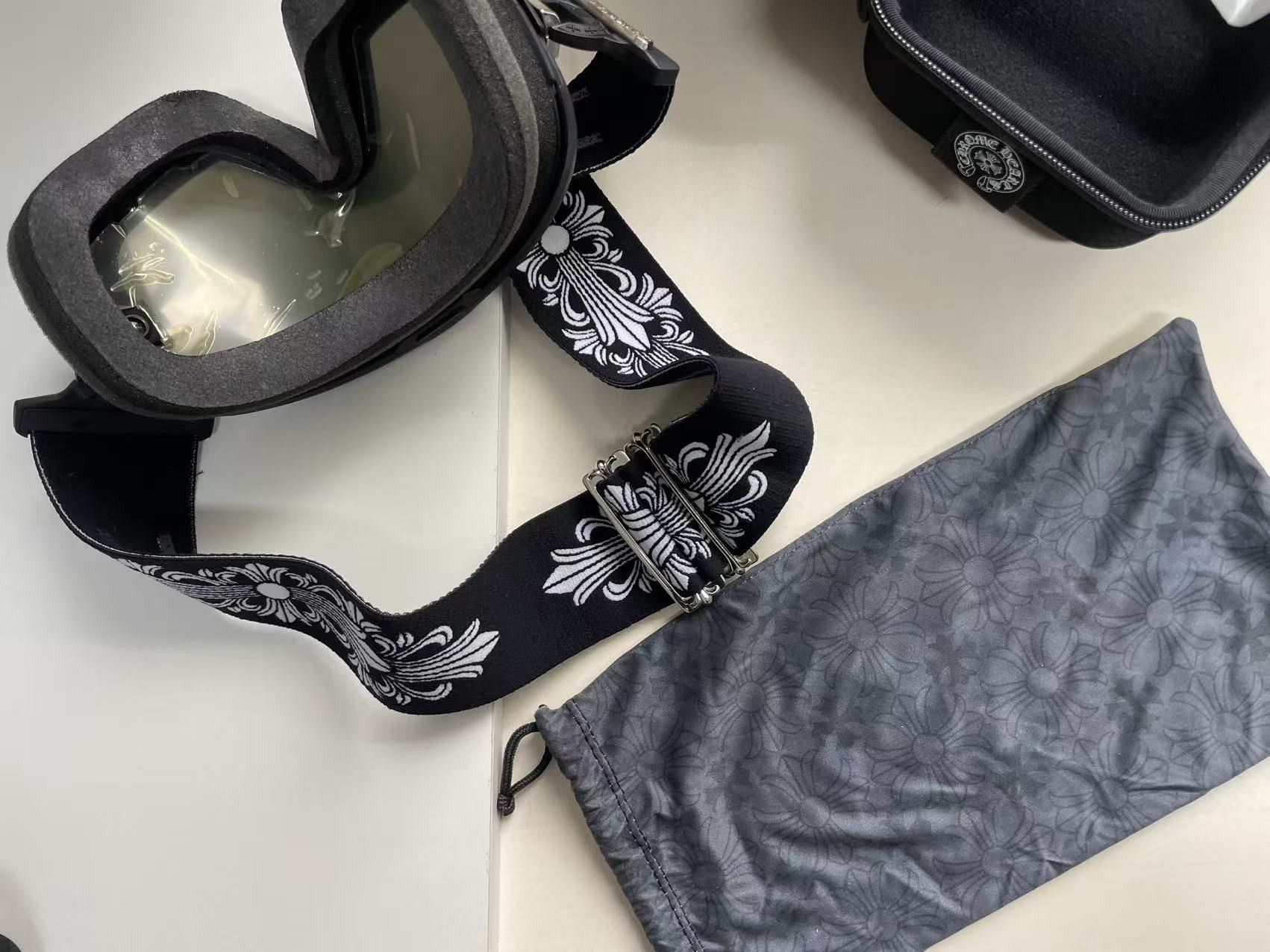 Chrome Hearts Chrome Hearts SILVER MORNING Black Ski Goggles Size ONE SIZE - 13 Thumbnail
