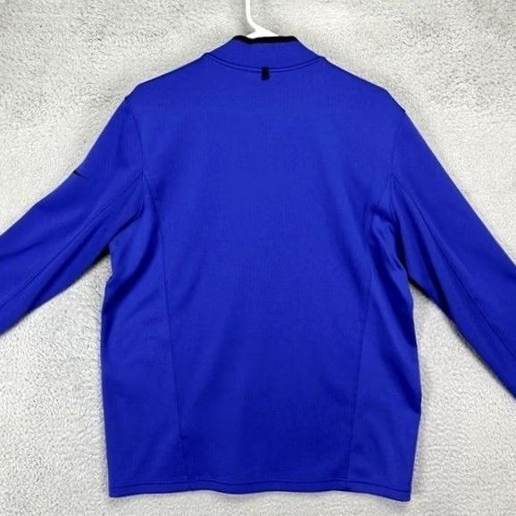 Nike Nike Golf Pullover Shirt Men Large Dri-Fit Blue Long Sleeve Quarter Zip Mock Neck Athletic Casual Size US L / EU 52-54 / 3 - 3 Thumbnail