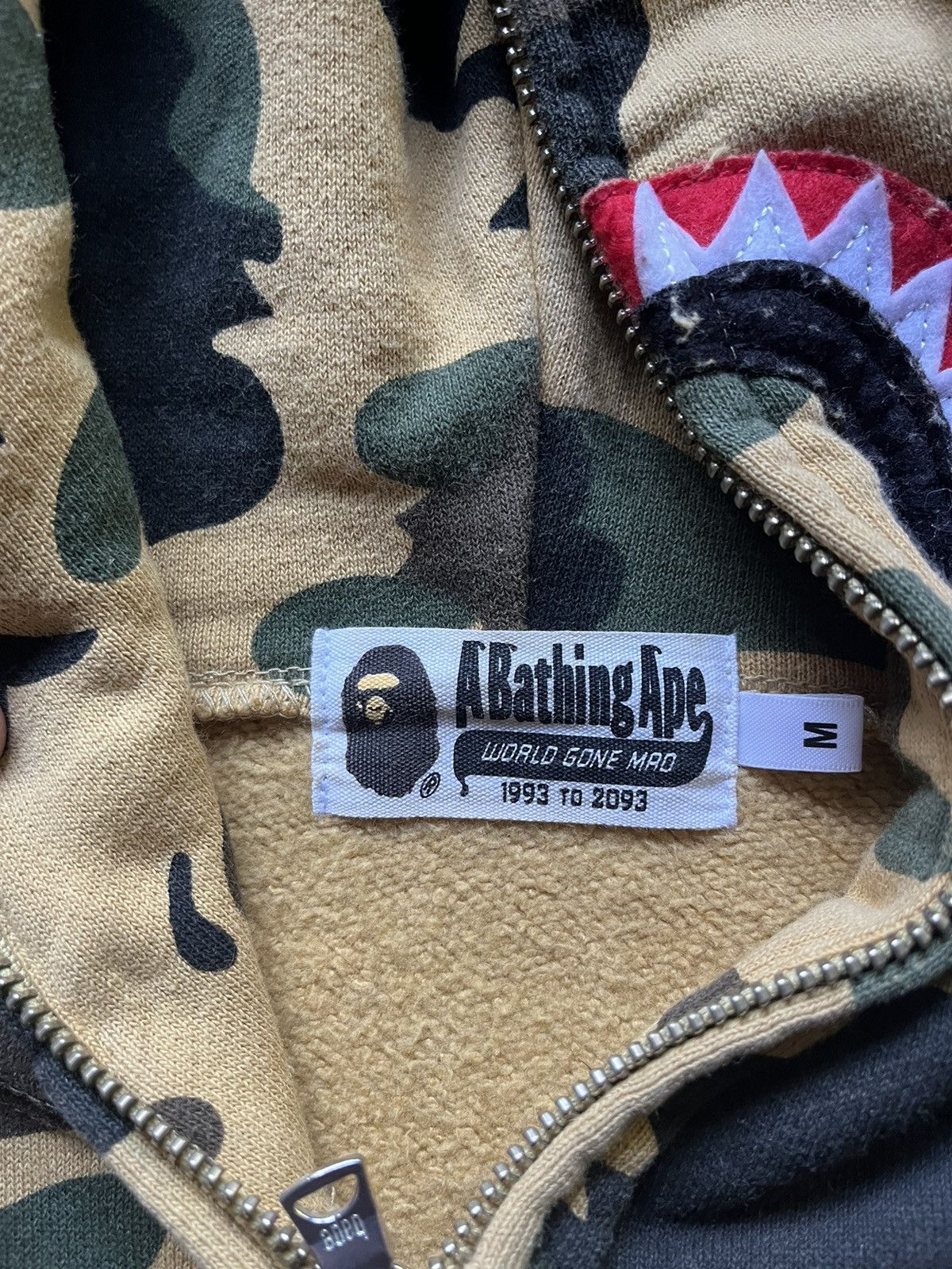 Bape 1st Camo PONR Shark Full Zip Hoodie Size US M / EU 48-50 / 2 - 6 Thumbnail