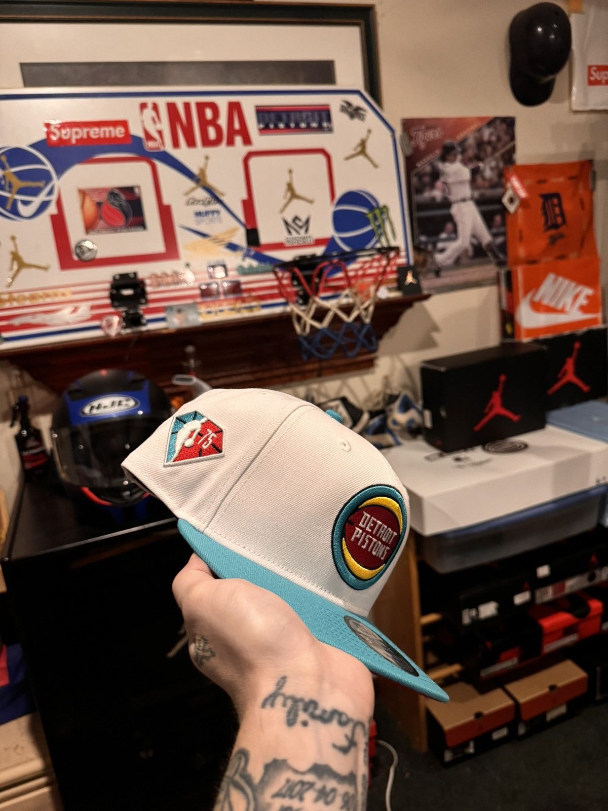New Era New era 9fifty Detroit Pistons snap Size ONE SIZE - 3 Thumbnail