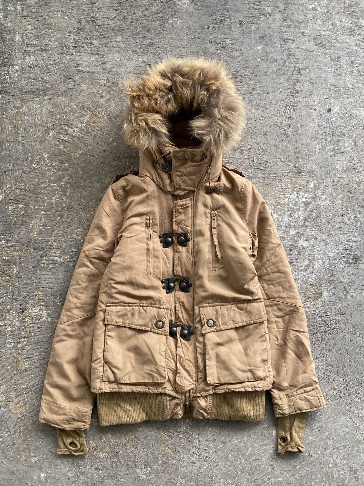 14th Addiction 2000s SLY - Vkei Apocalypse 14th Style Thumbhole Fur Jacket Size US M / EU 48-50 / 2 - 1 Thumbnail
