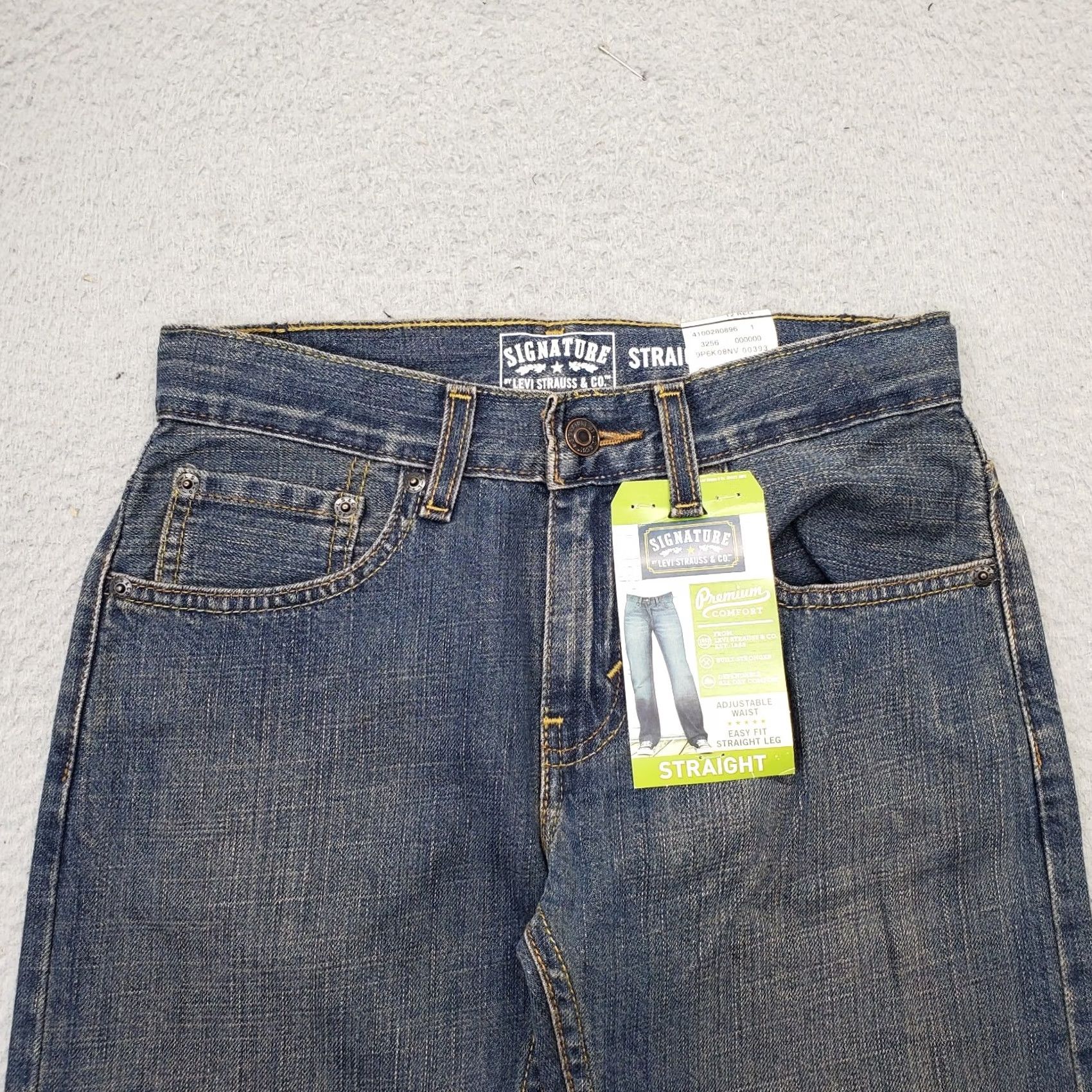 Levi's Levi's Womens 12 Blue Easy Fit Adjustable Waist Premium Comfort Straight Jeans Size 34" / US 12 / IT 48 - 7 Thumbnail
