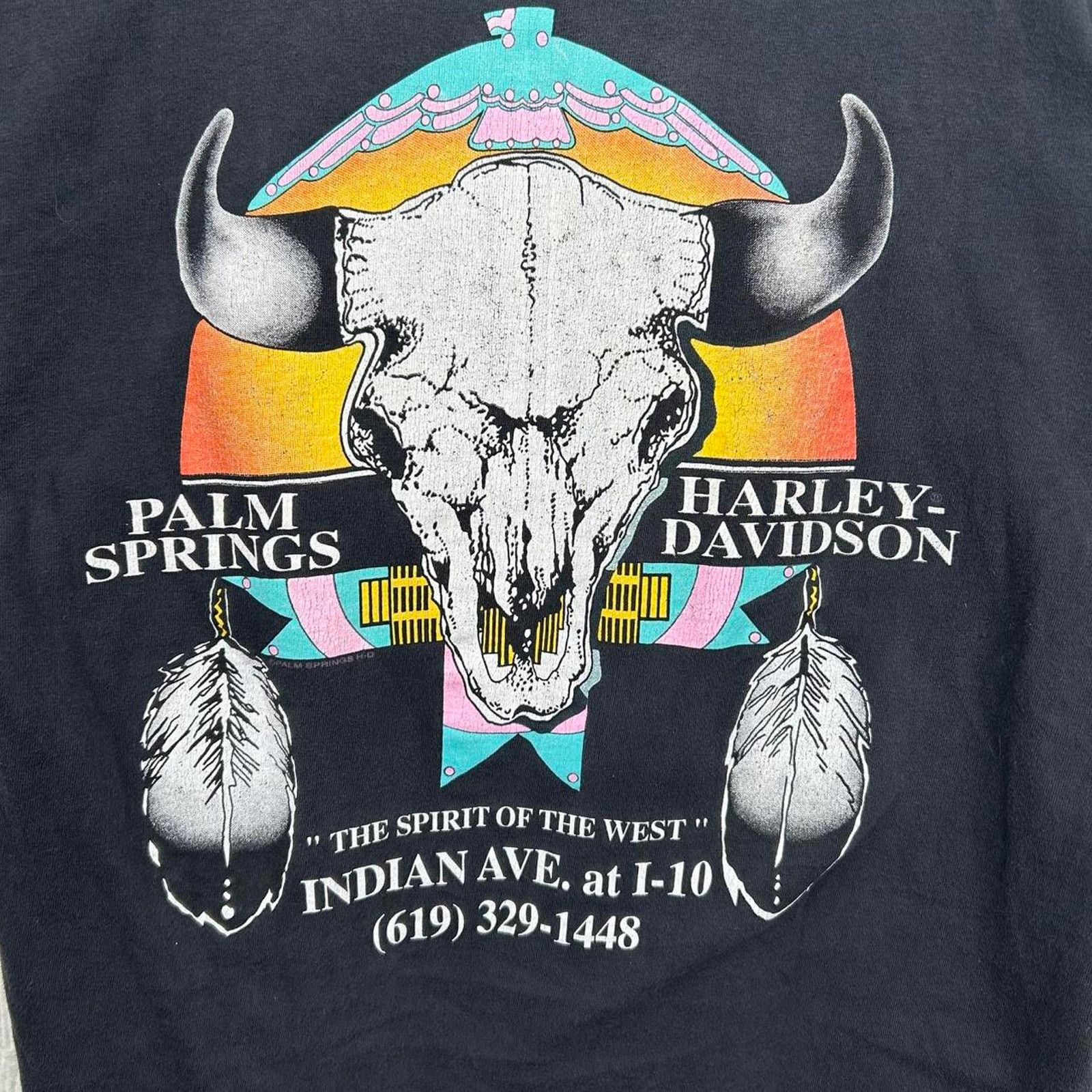 Harley Davidson Vintage 90’s Harley Davidson Palm Springs Graphic Tee Medium Size US M / EU 48-50 / 2 - 3 Thumbnail