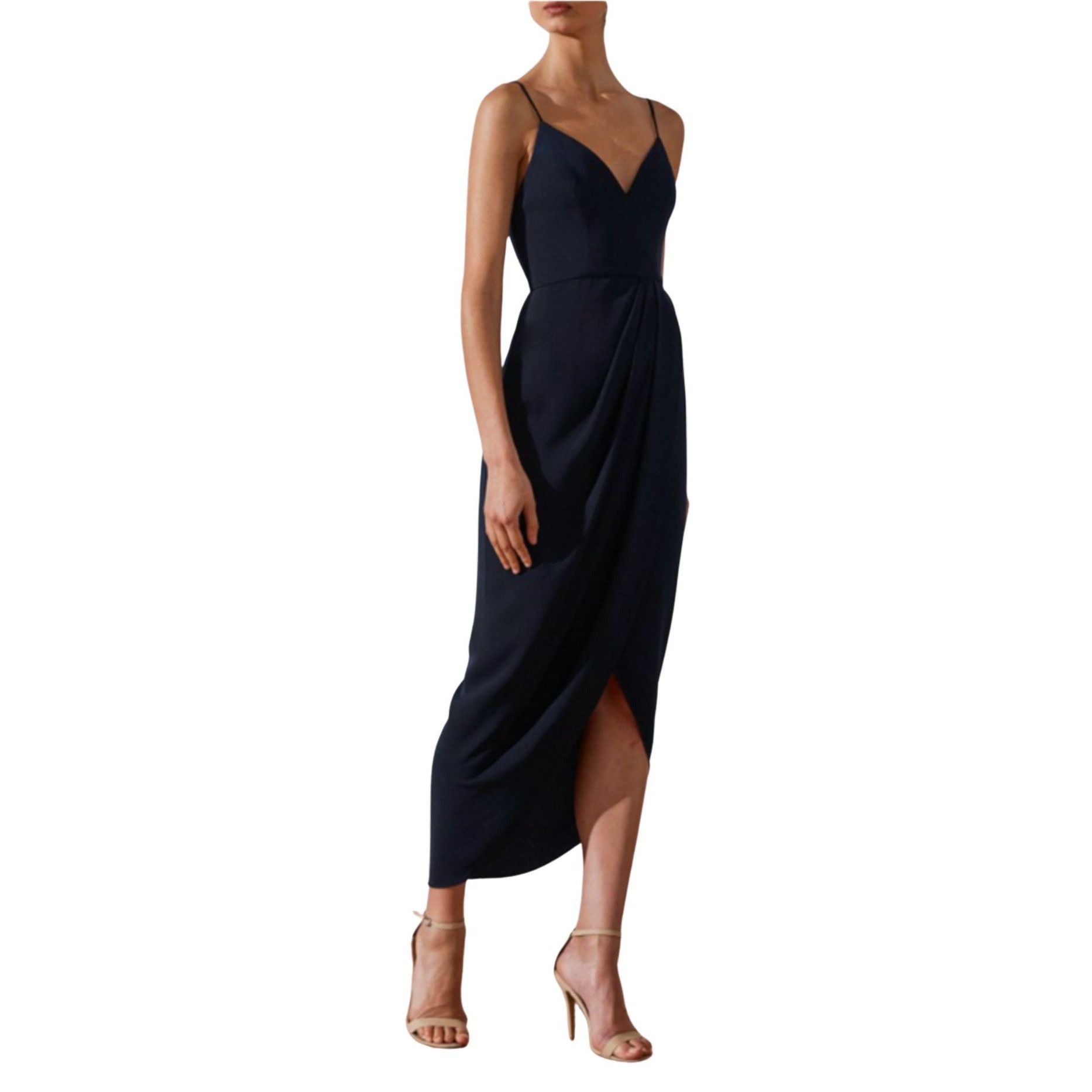 Shona Joy Shona Joy Core Cocktail Navy Blue Dress NWT $280 Sz 2 Size XS / US 0-2 / IT 36-38 - 1 Thumbnail