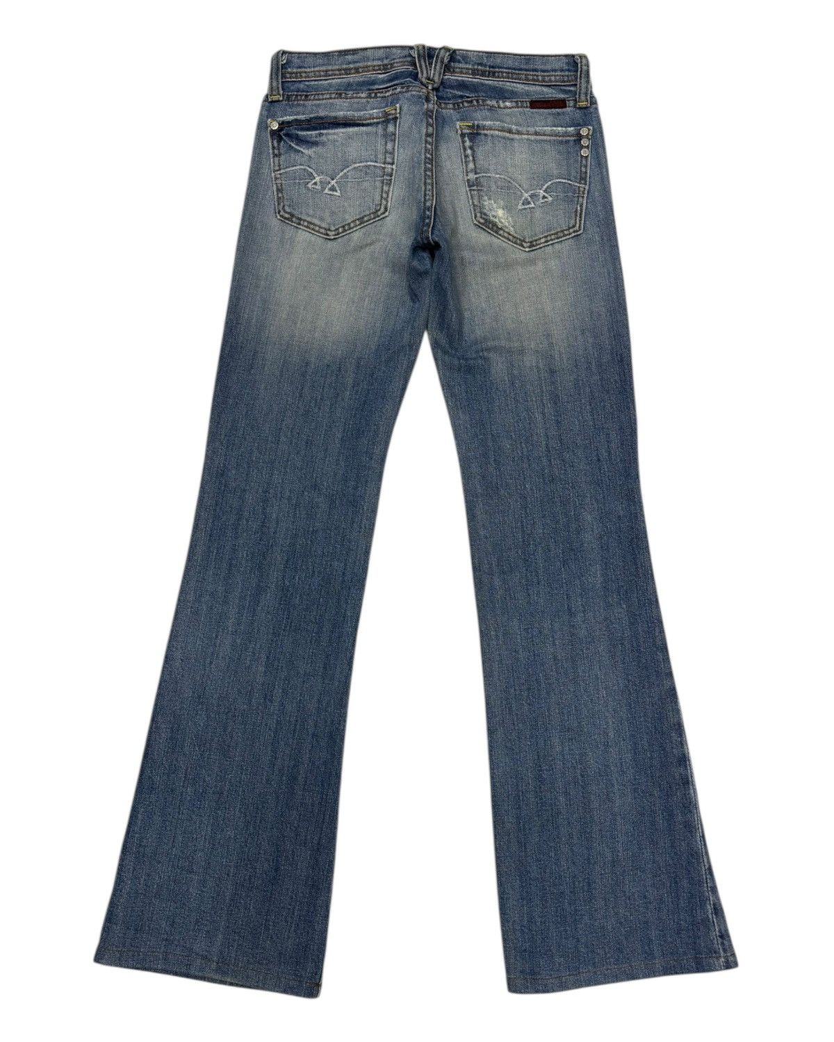 MR & MRS ITALY × Miss Me Vintage Flared Jeans Miss Me Bootcut Distressed Denim Jeans Size 28" / US 6 / IT 42 - 8 Thumbnail