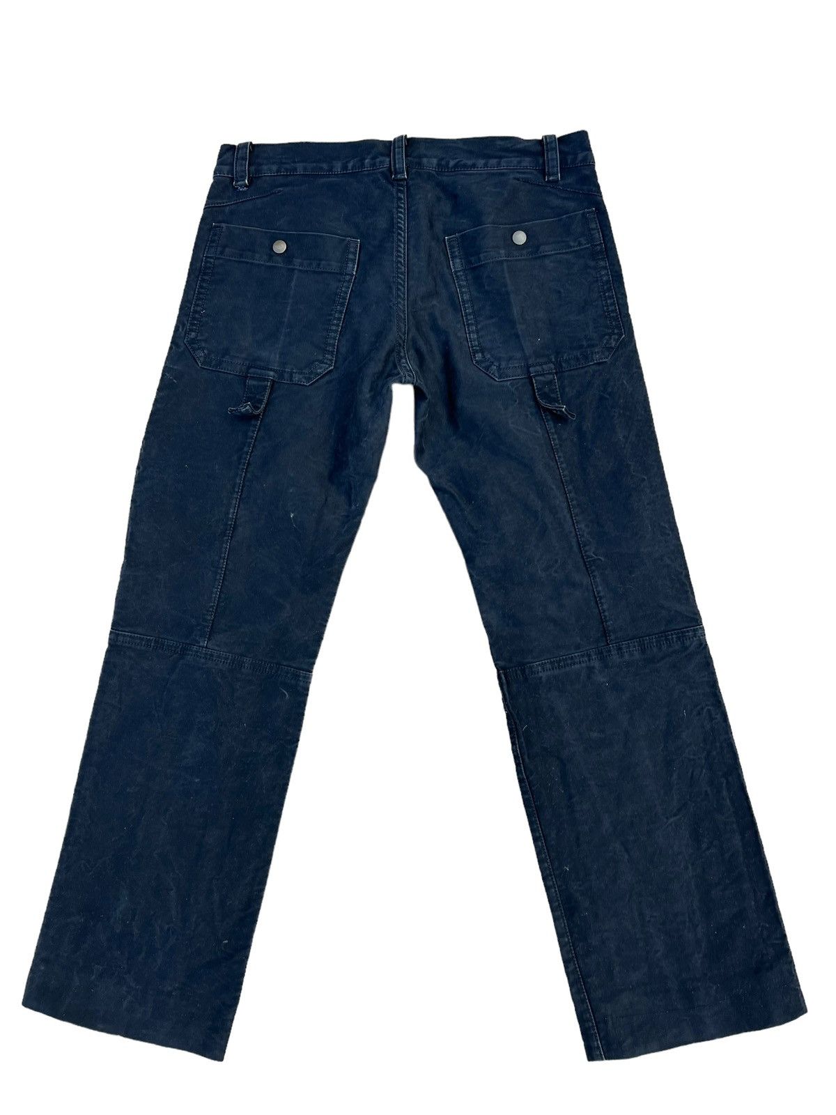 Shellac KENJI ITO Multi Pocket Fade Black Moleskin Cotton Pant Size US 31 - 2 Thumbnail