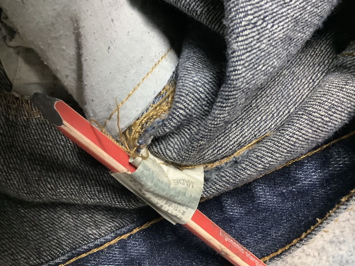 If Six Was Nine × KMRii × PPFM Vintage Y2K Breath Mint Double Waist Spiral Cut Denim Jeans Size US 35 - 6 Thumbnail