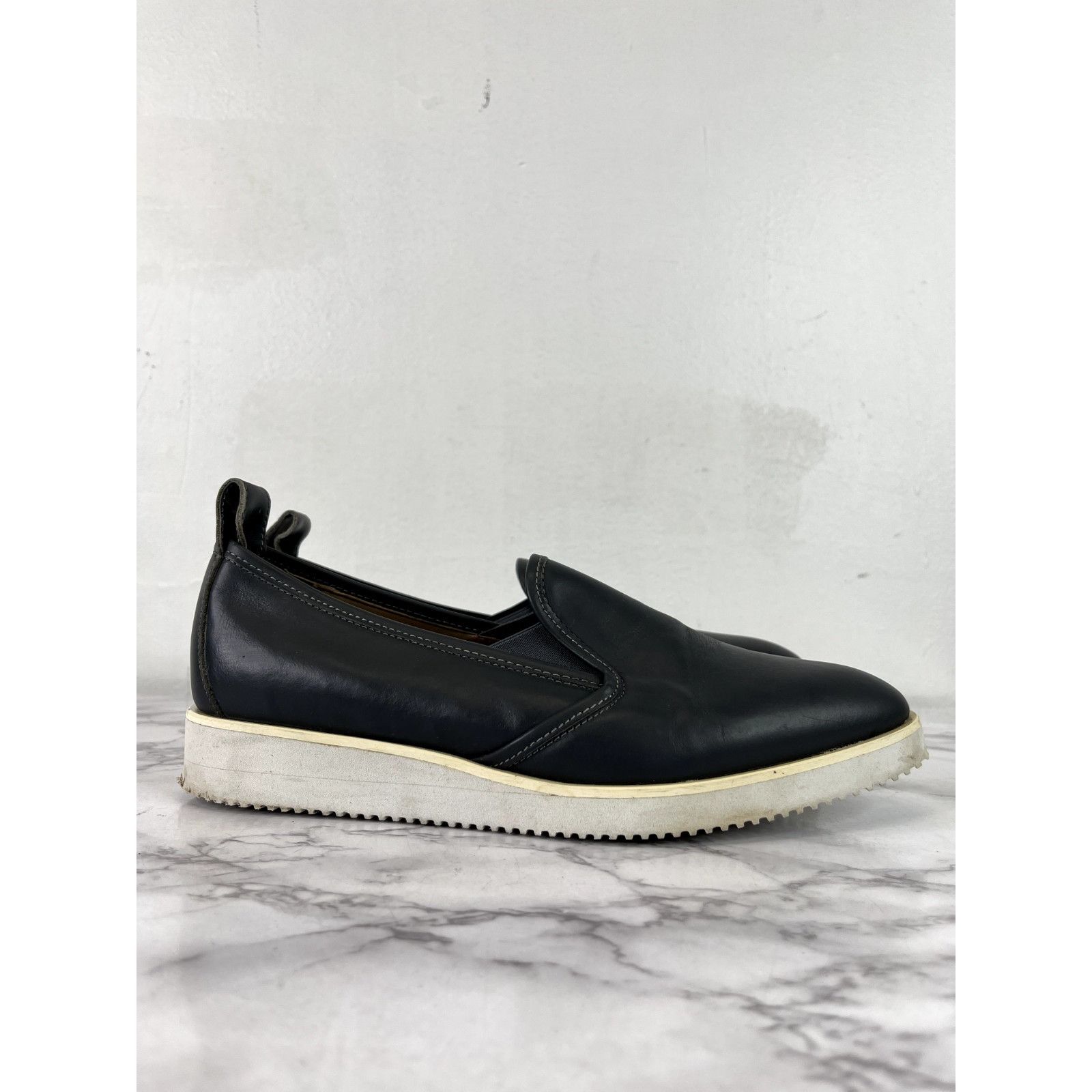 Everlane Everlane Women's Gray The Leather Street Shoe Sz 8.5 Size US 8.5 / IT 38.5 - 6 Thumbnail