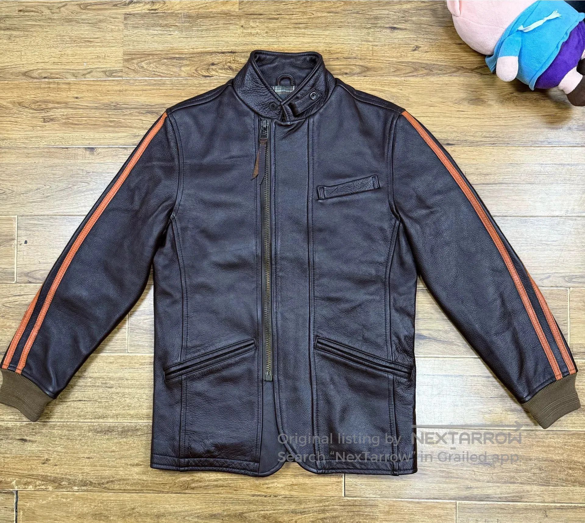 Schott Schott Men's Leather Motorcycle Jacket. Size US S / EU 44-46 / 1 - 1 Thumbnail