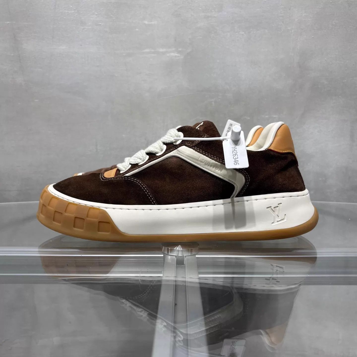 Louis Vuitton LV Tilted Brown Biscuit Shoes UK8 42 Size US 9 / EU 42 - 3 Thumbnail