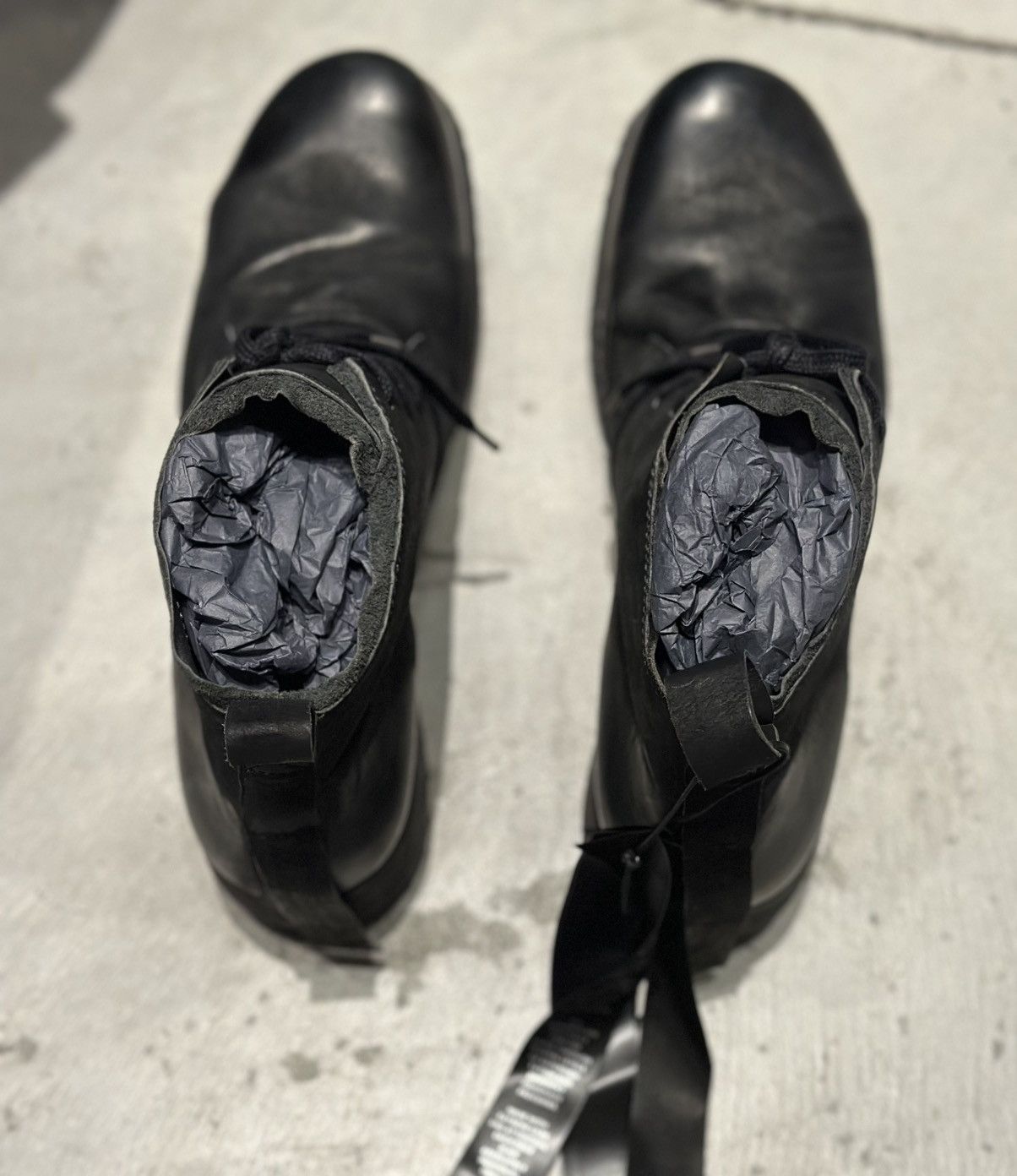 Boris Bidjan Saberi Boris Bidjan Saberi BOOT4 Ankle Boots horse BLACK 44 EUR Size US 11 / EU 44 - 2 Thumbnail
