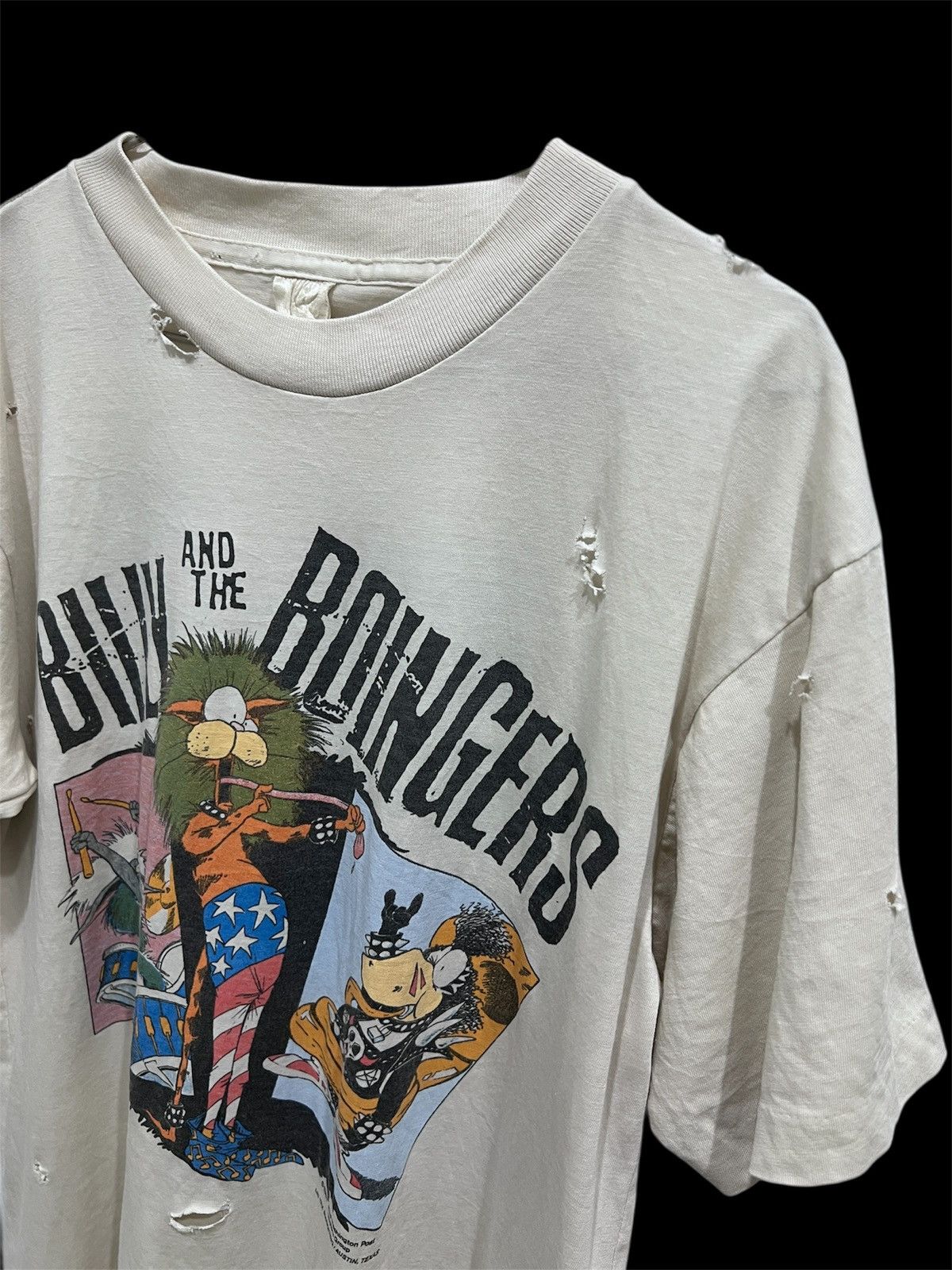 Vintage Vintage 80s Billy And The Boingers World Tour Thrashed Humor Size US M / EU 48-50 / 2 - 2 Thumbnail