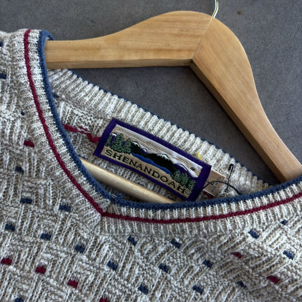 Other Vintage 80's Shenandoah Knit Sweater coogi Style Pattern Size US L / EU 52-54 / 3 - 2 Thumbnail