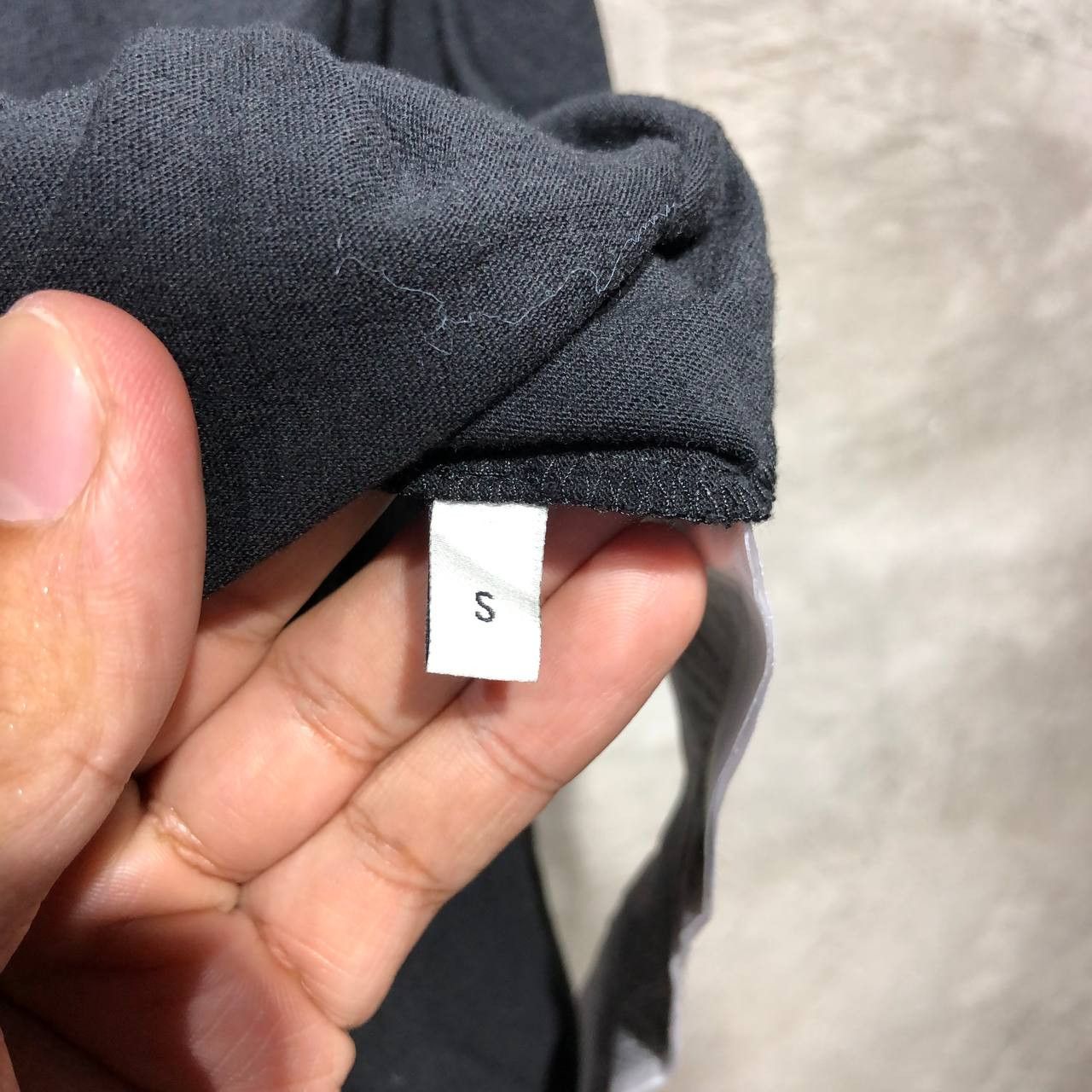 Gucci Logo Made in Italy Black on Black tee