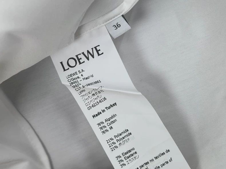 Other LOEWE White classic shirts, Size XS / US 0-2 / IT 36-38 - 3 Thumbnail