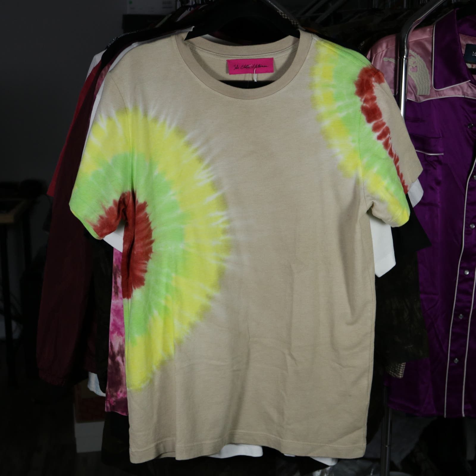 The Elder Statesman Magic Rings Super Soft Tie Dye Tshirt