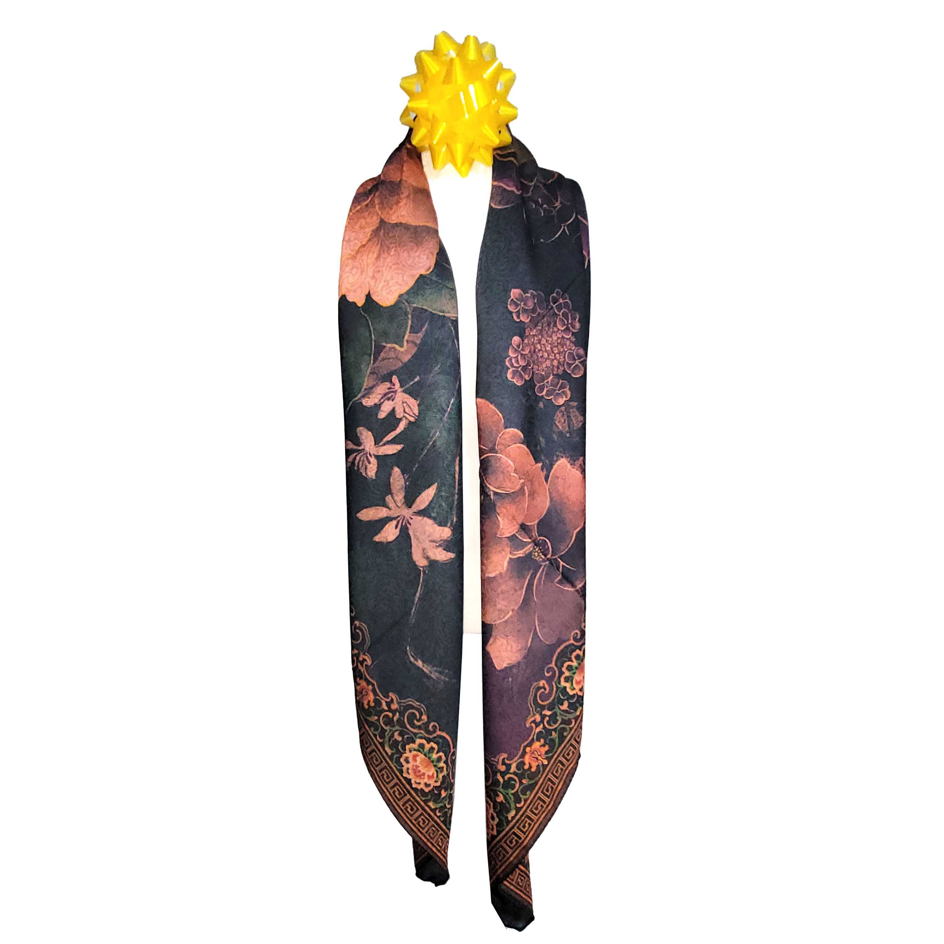 Other NWT Double Sided Silk Scarf 52"x52" Large Square Wrap 3250 Size ONE SIZE - 5 Thumbnail