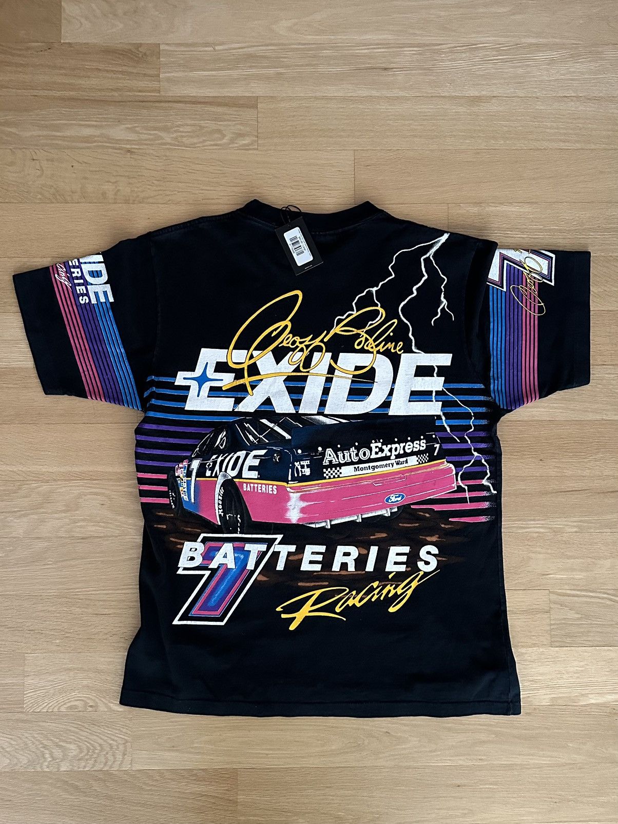 Vintage Vintage Tack Slay Geoff Bodine Racing T-shirt Size US L / EU 52-54 / 3 - 2 Thumbnail