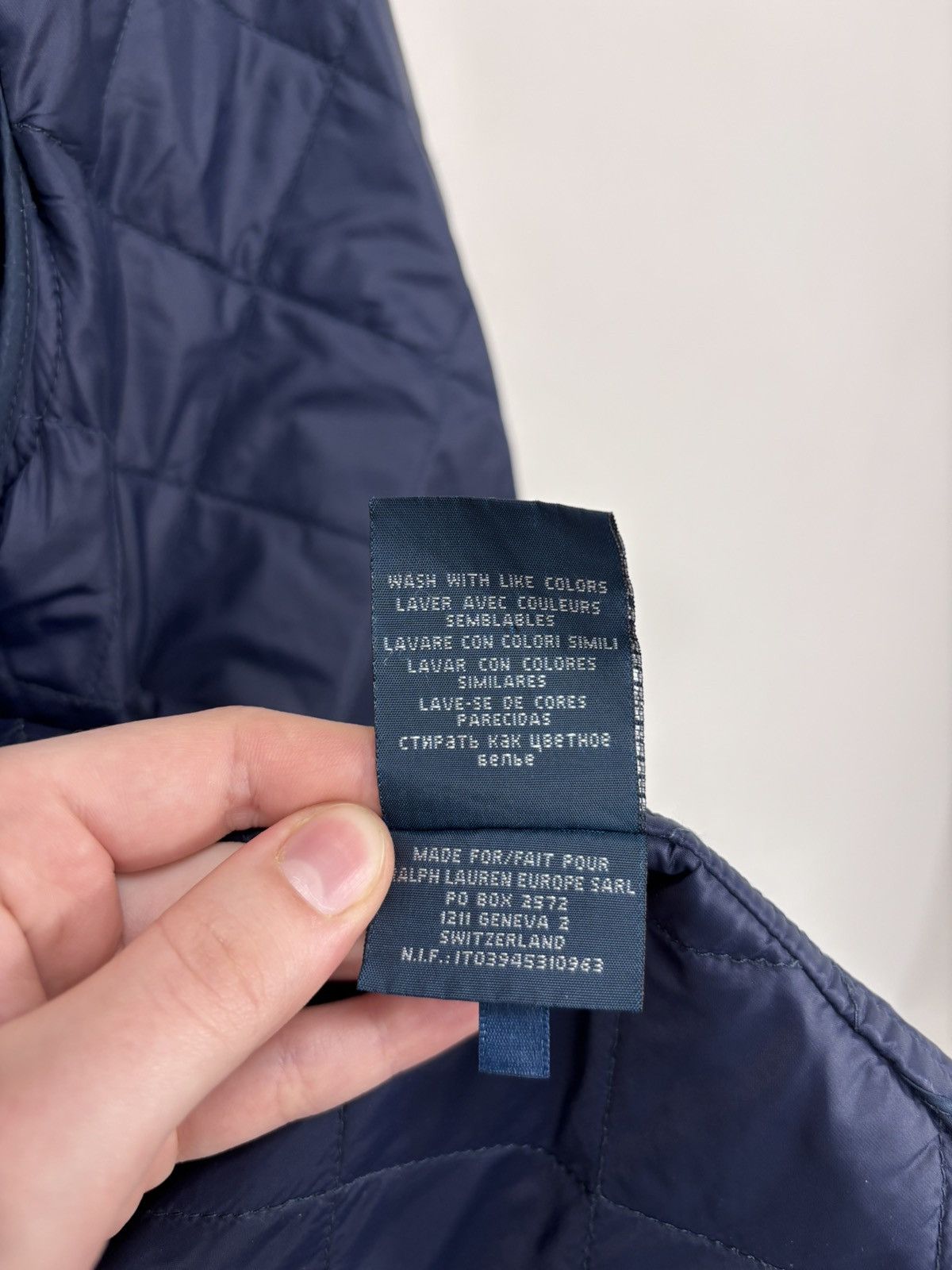 Polo Ralph Lauren Polo Ralph Lauren Men’s Navy Blue Diamond Quilted Jacket Size US S / EU 44-46 / 1 - 17 Thumbnail