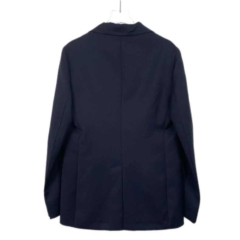 Prada Prada Dark blue sheep wool lapel single-breasted suit jacke Size US XS / EU 42 / 0 - 2 Thumbnail