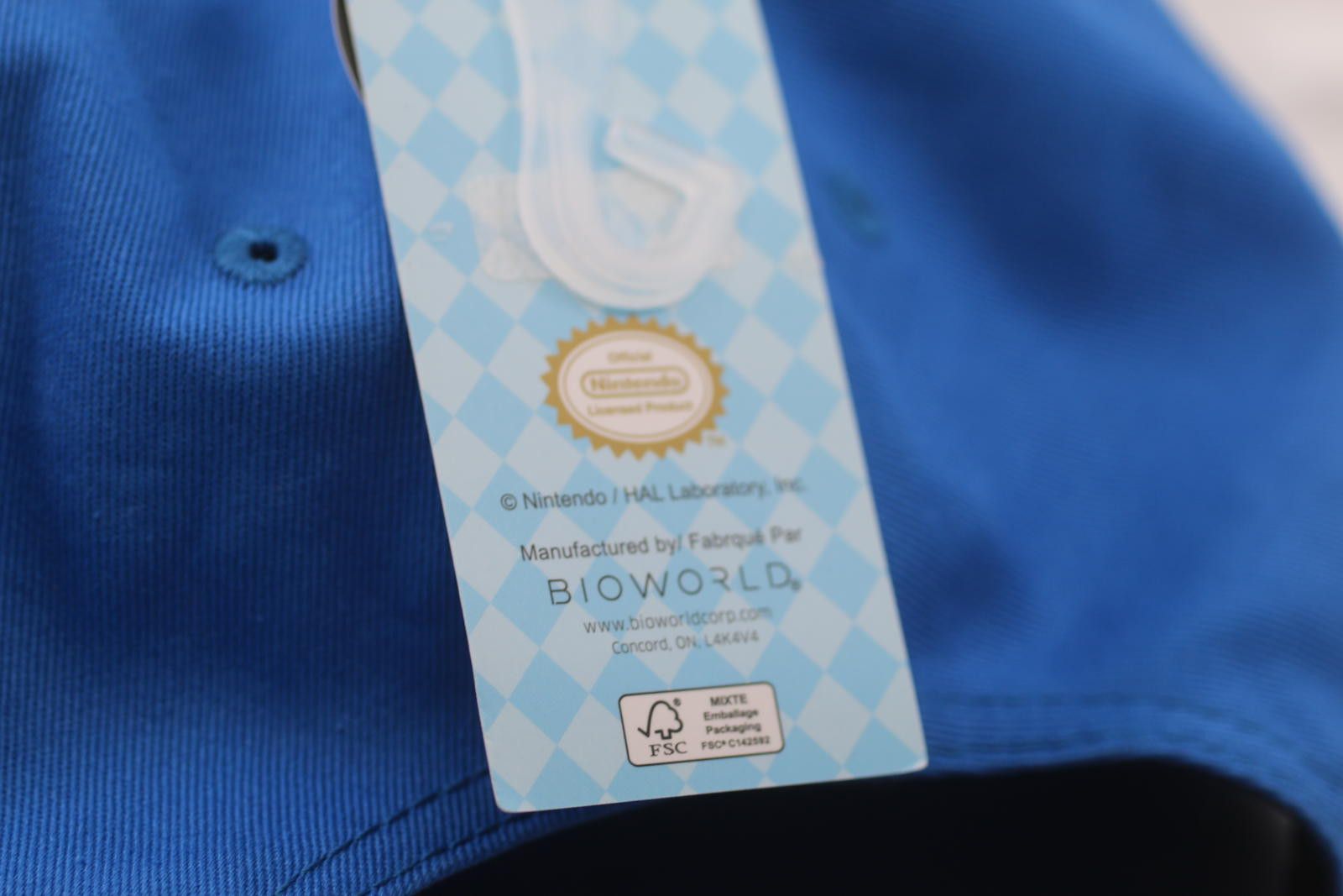 Other Nintendo Kirby 1992 Adjustable Snapback Cap – Bioworld Blue Size ONE SIZE - 6 Thumbnail