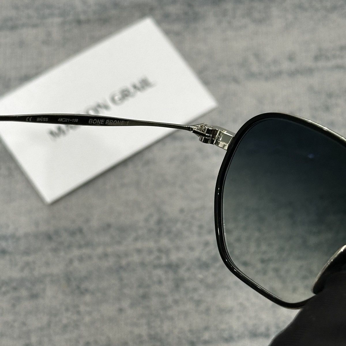 Chrome Hearts CHROME HEARTS BONE PRONE I BK/SS SUNGLASSES Size ONE SIZE - 9 Thumbnail