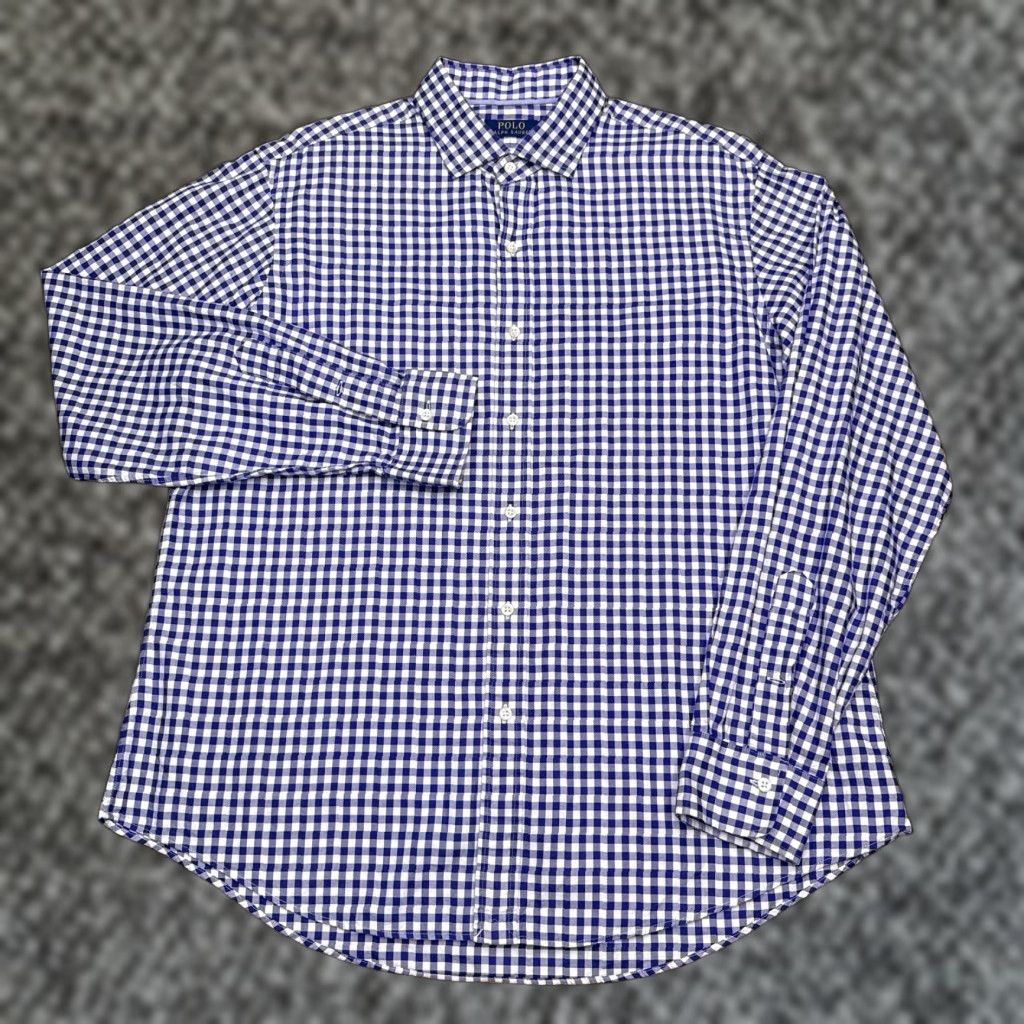 Polo Ralph Lauren Polo Ralph Lauren Shirt Oxford Mens XL Button-Up Blue Check Shirt Classic Preppy Button-Down Mens XL Blue Check Polo Ralph Lauren Button-Up Size US XL / EU 56 / 4 - 1 Thumbnail