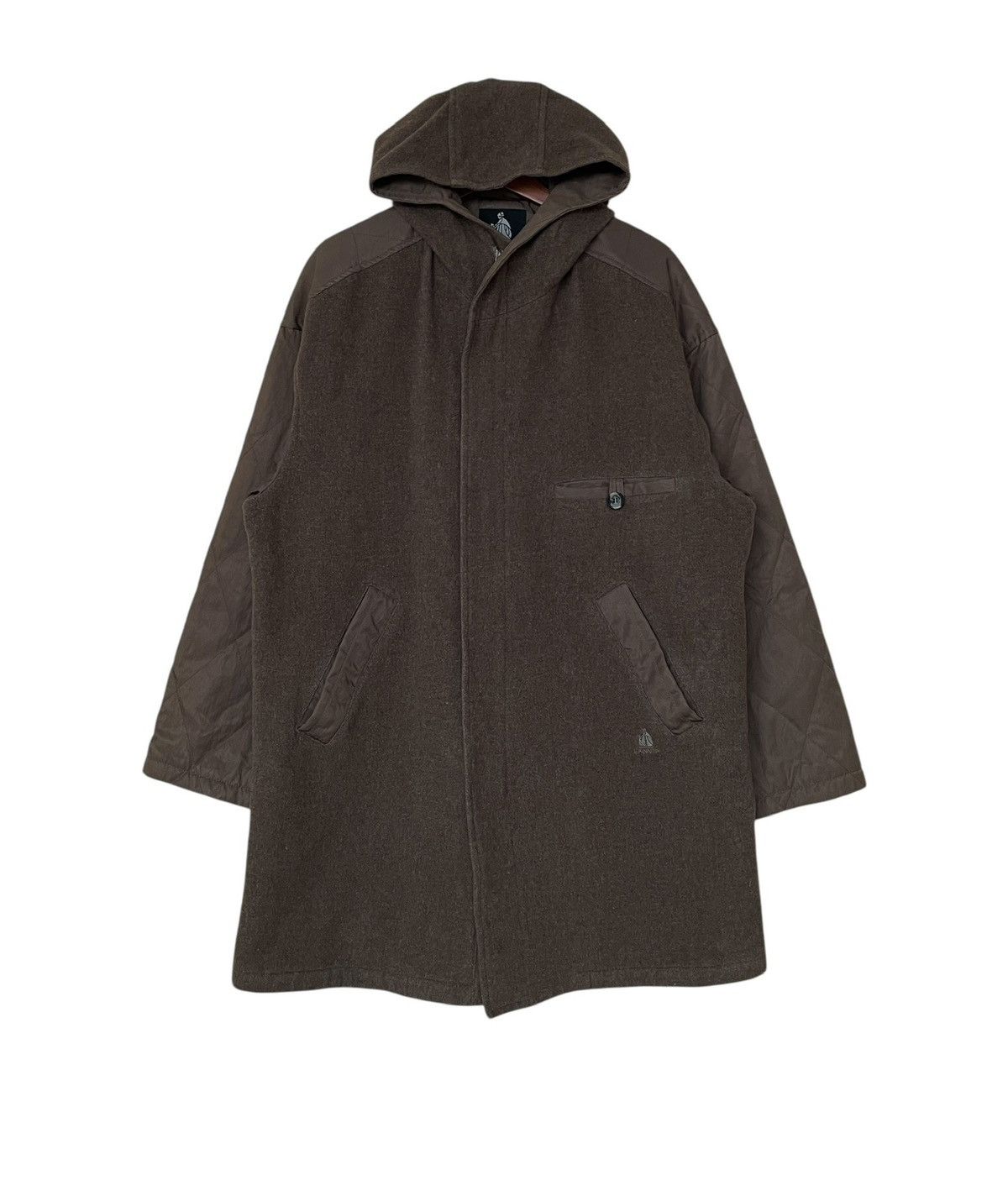 Vintage Vintage Brand Lanvin Wool Hoodie Parka 1990s Size US M / EU 48-50 / 2 - 1 Thumbnail