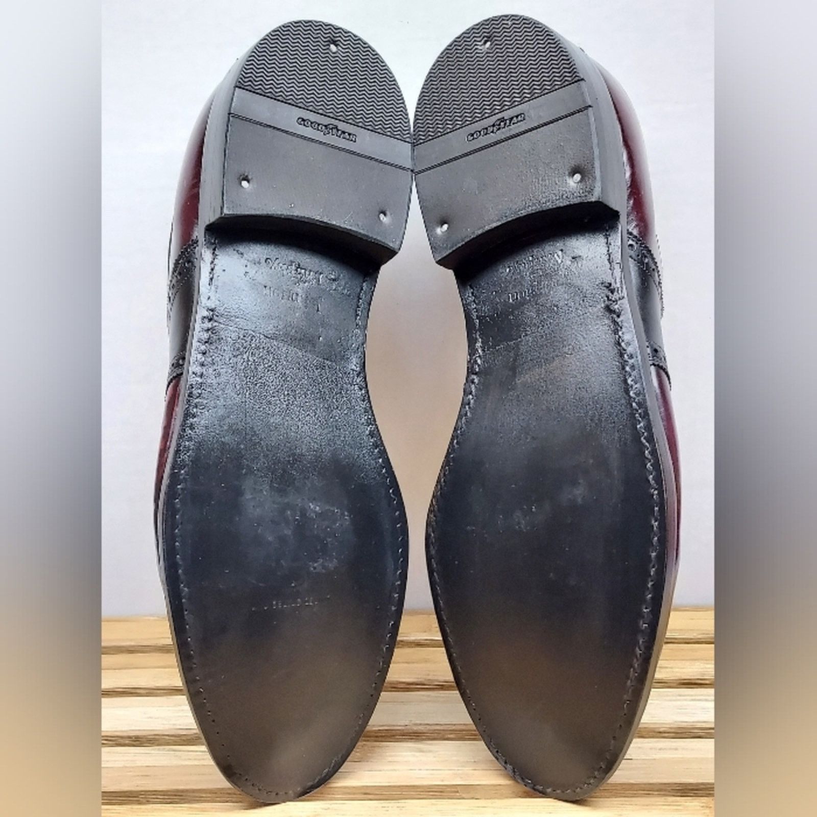 Johnston & Murphy Johnston & Murphy Mens Saddle Burgandy Oxford Shoes Size 14 Size US 14 / EU 47 - 4 Thumbnail