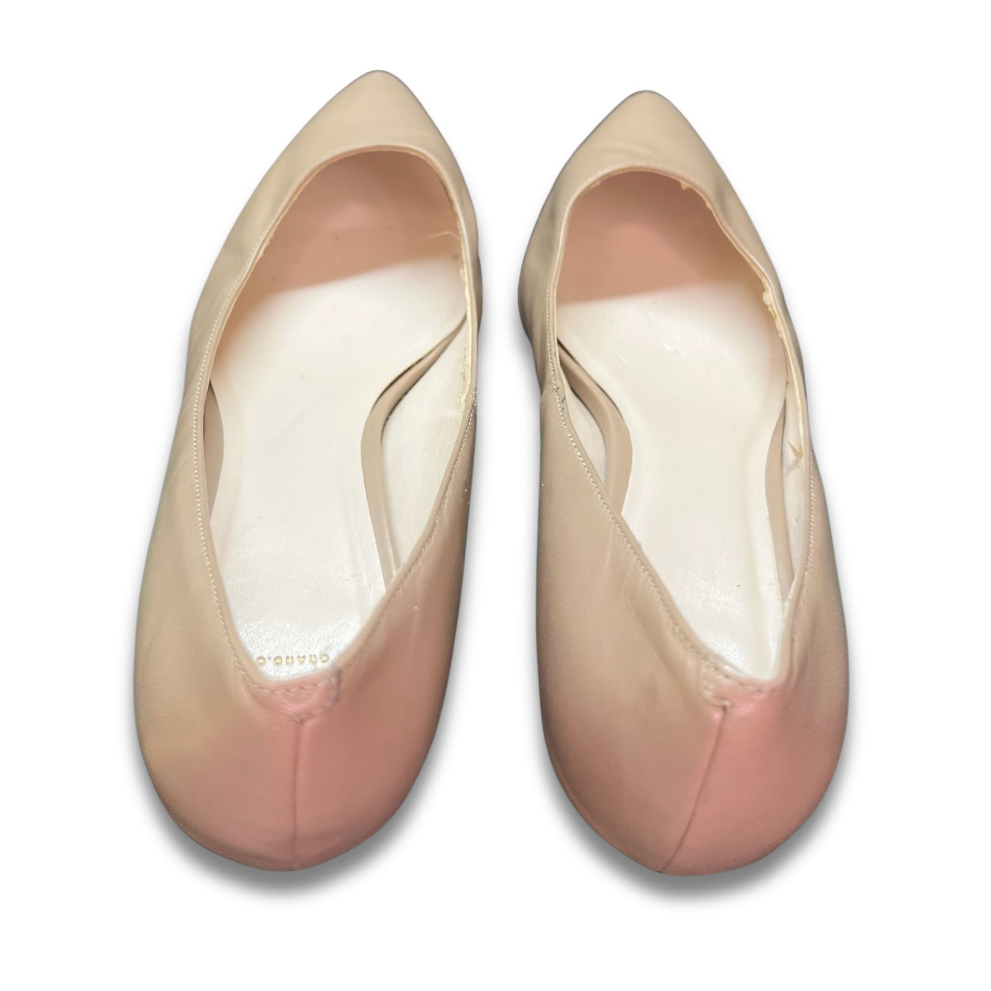 Vince Camuto Vince Camuto Beige Leather Pointed-Toe Pumps Size 9 Stylish Size US 9 / IT 39 - 6 Thumbnail