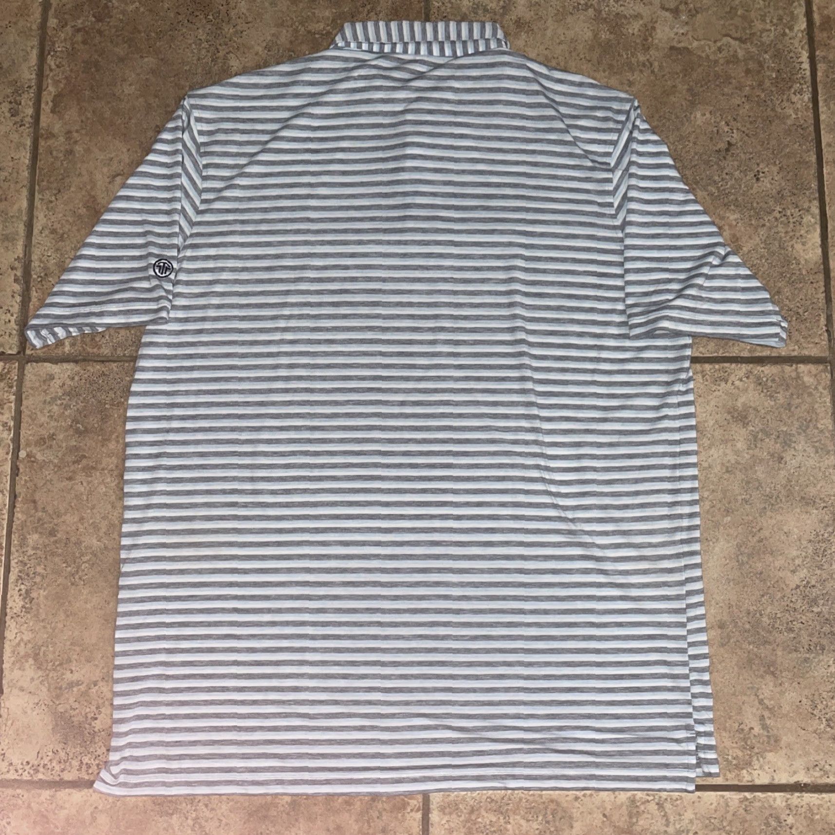 Peter Millar Peter Millar Polo Mens XL Striped Blue Size US XL / EU 56 / 4 - 4 Thumbnail