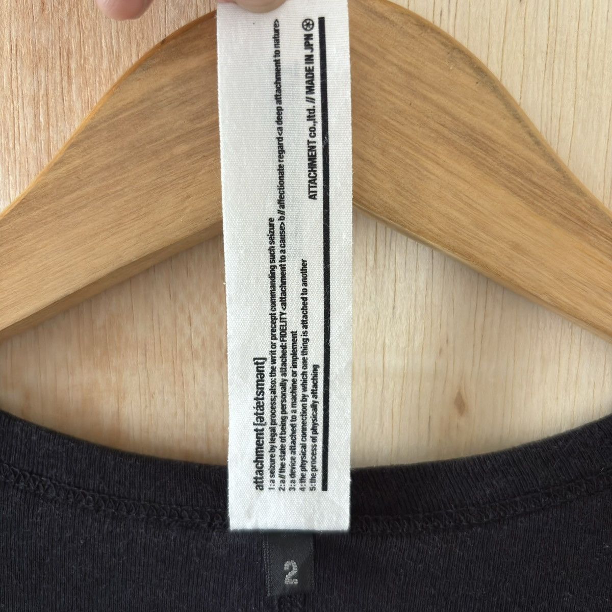 Attachment Japanese Brand Attachment Black Tees Size US S / EU 44-46 / 1 - 3 Thumbnail