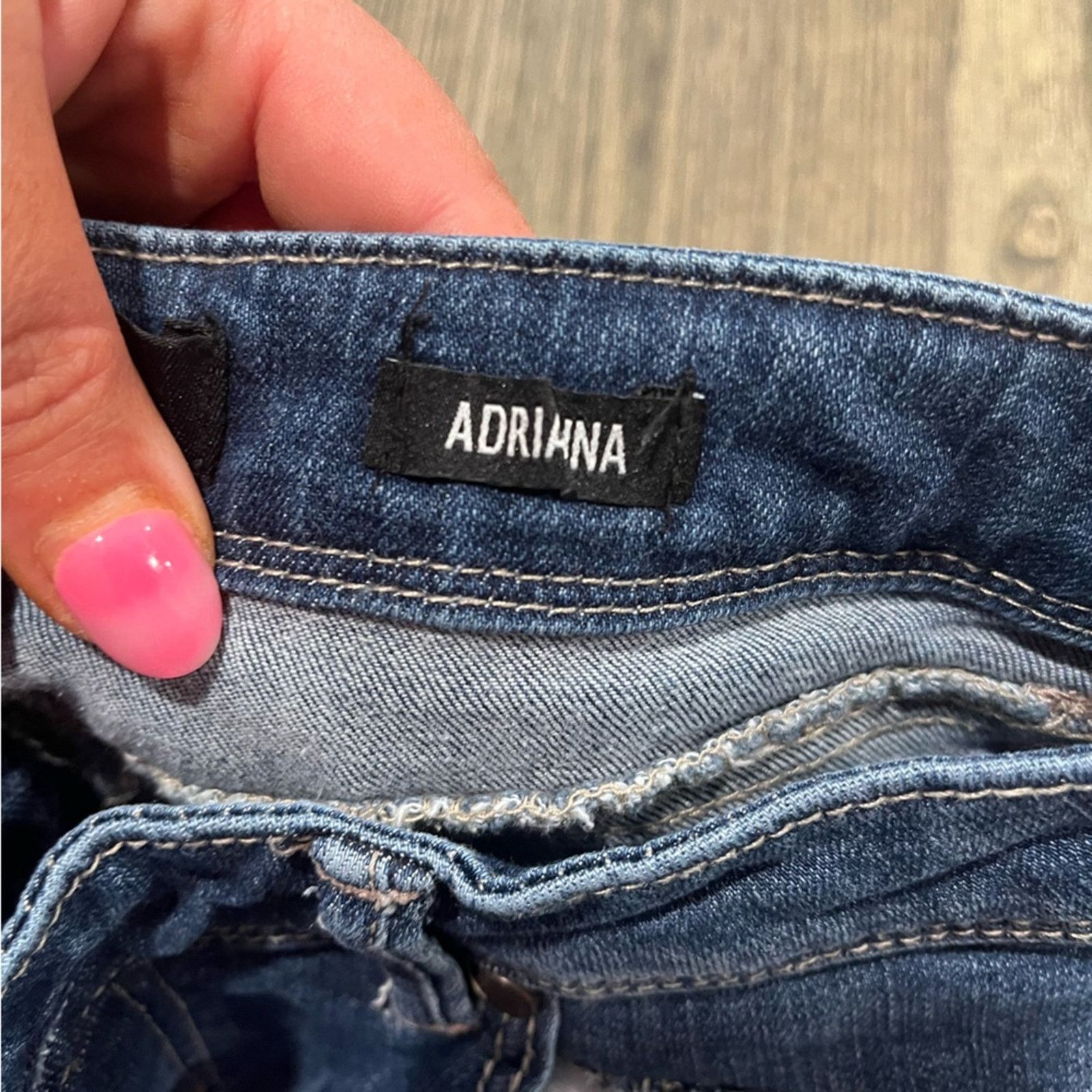 Vintage 1822 Adrianna Skinny Jeans Low Rise Pockets Distressed Siz 4 Size 27" / US 4 / IT 40 - 8 Thumbnail