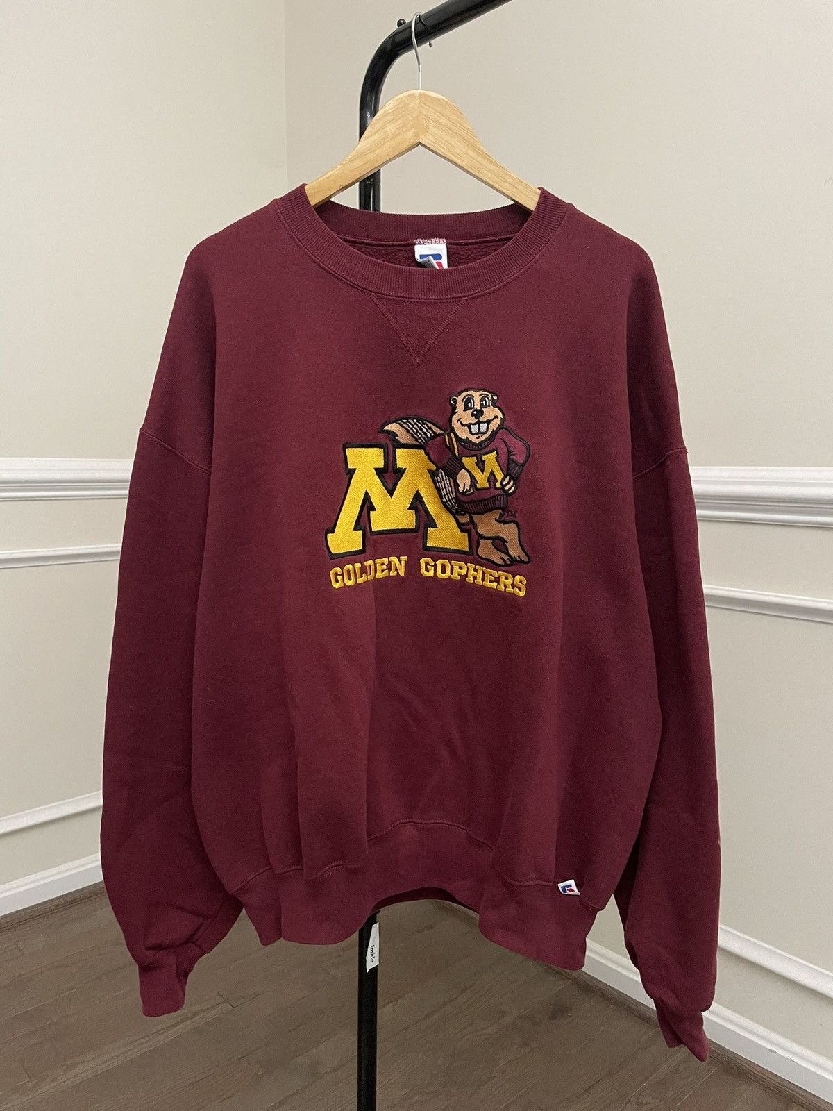Russell Athletic Vintage 90s Russell Sweatshirt Collegiate Y2K Unsoundrags Size US XL / EU 56 / 4 - 2 Thumbnail