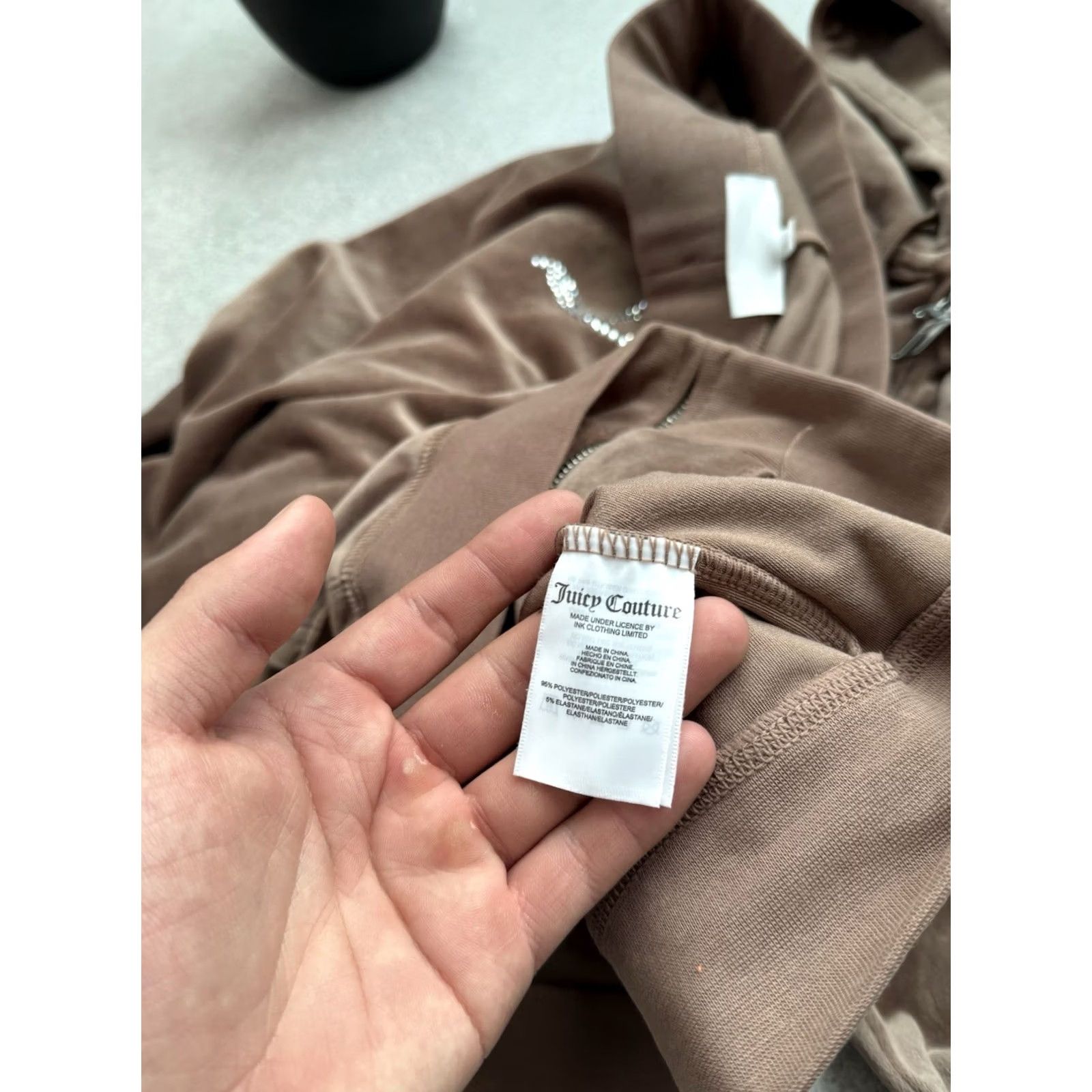 Juicy Couture Juicy Couture Velour Y2K track suit woman size S-M Rhinestones Logo Brown Size S / US 4 / IT 40 - 8 Thumbnail