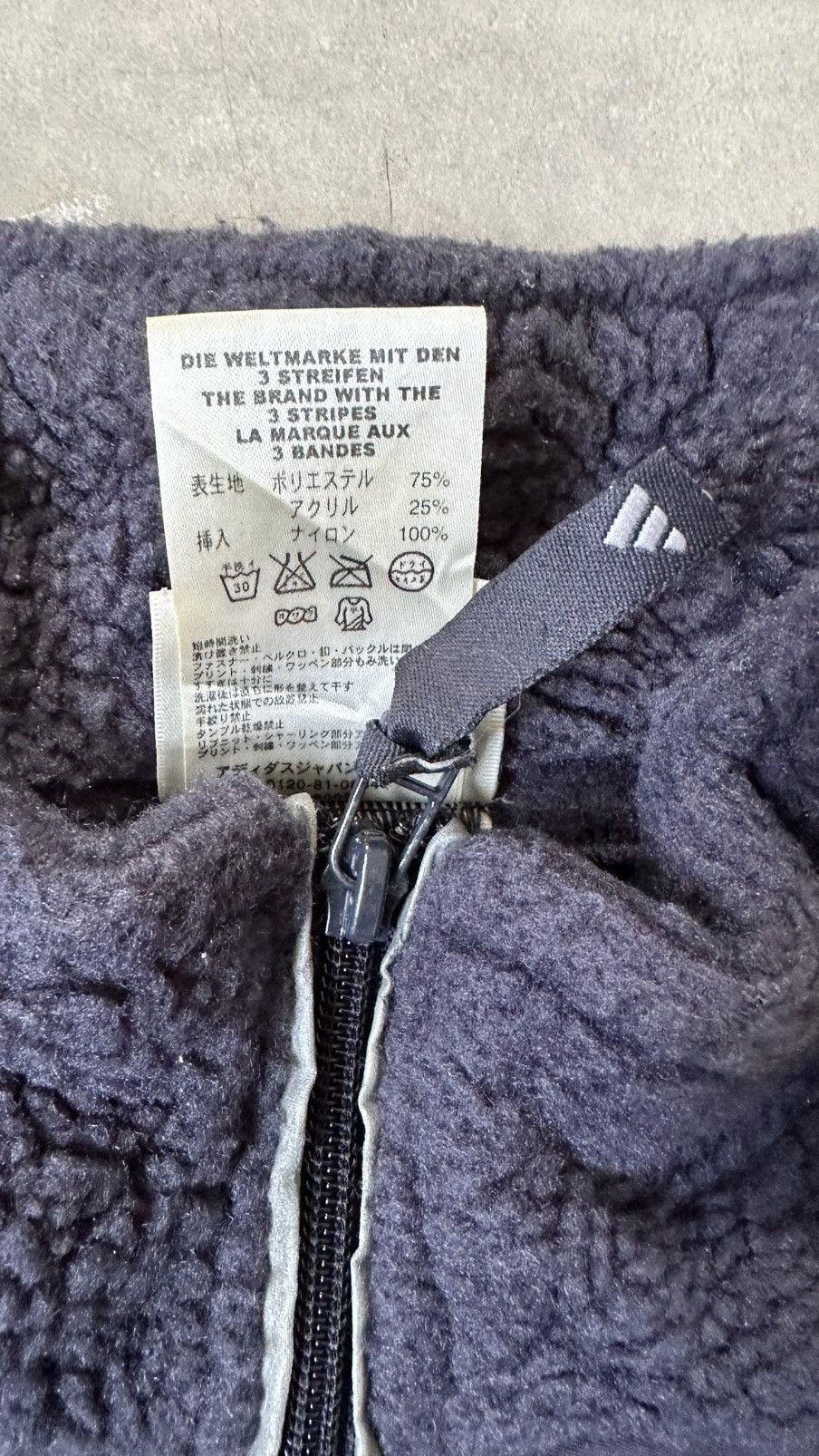 Adidas VINTAGE ADIDAS FLEECE MIDZZIPER OUTERWEAR Size US L / EU 52-54 / 3 - 4 Thumbnail
