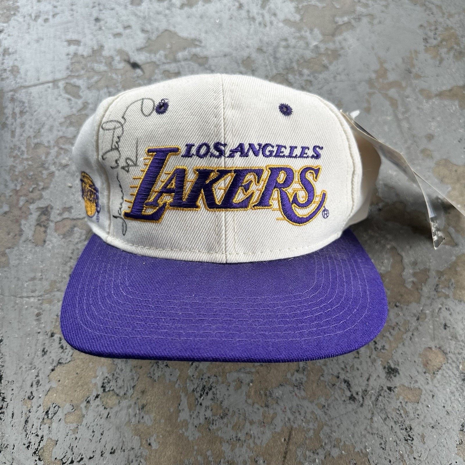 NBA × Sports Specialties × Vintage Vintage Sports Specialties Lakers Wool Script Snapback Hat J Size ONE SIZE - 1 Thumbnail