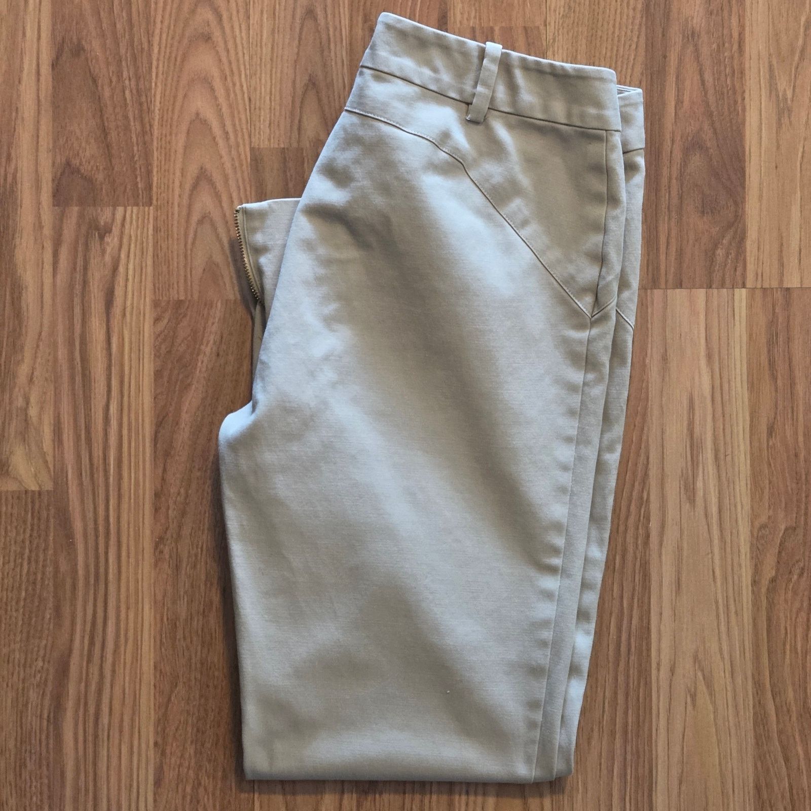 Calvin Klein Chic Calvin Klein Petites Cream Pants - Size 6P Size 28" / US 6 / IT 42 - 2 Thumbnail
