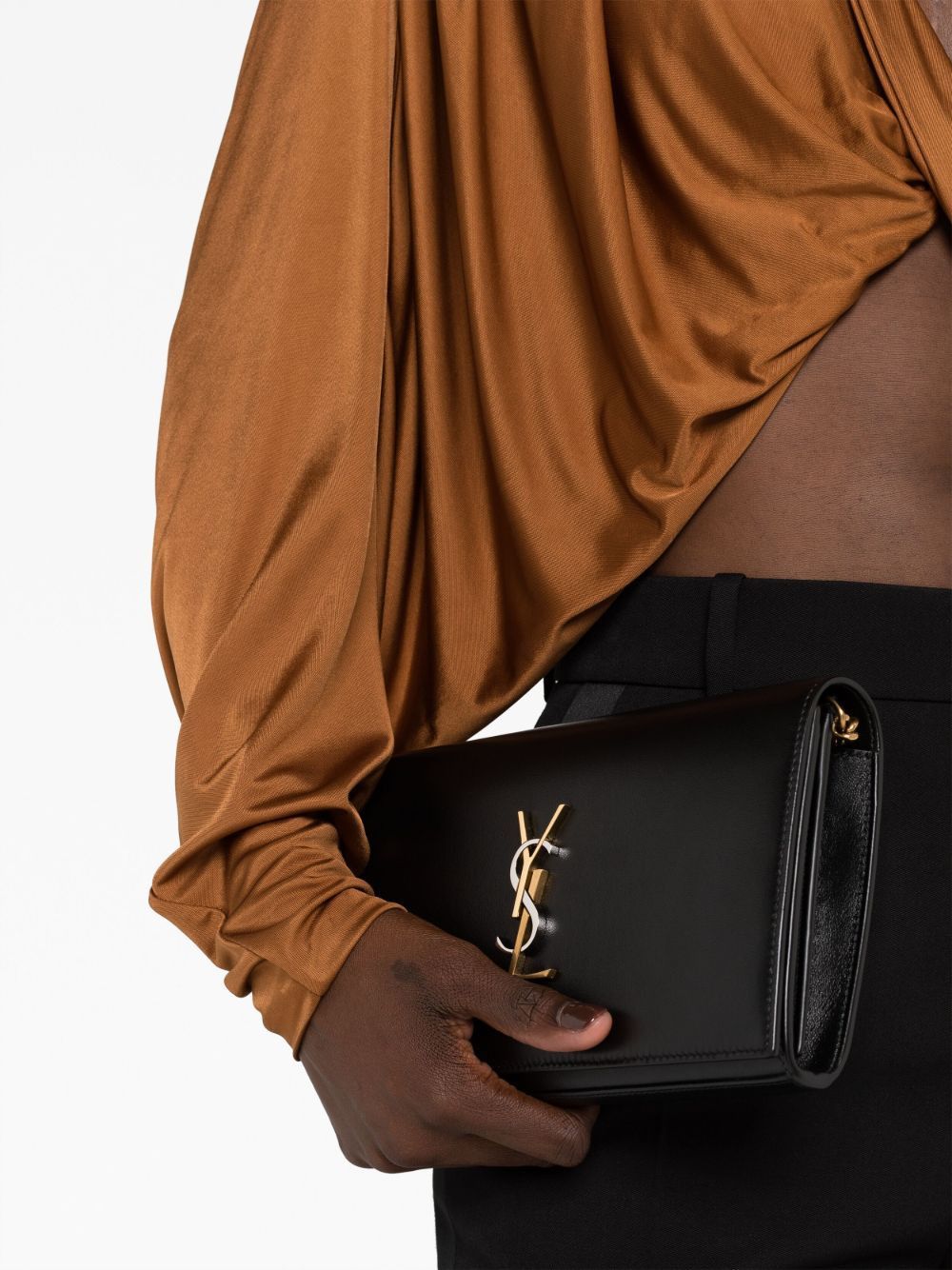 Saint Laurent Paris o1tp1o0125 Size: OS/Two Tone Wallet in Black Size ONE SIZE - 5 Thumbnail
