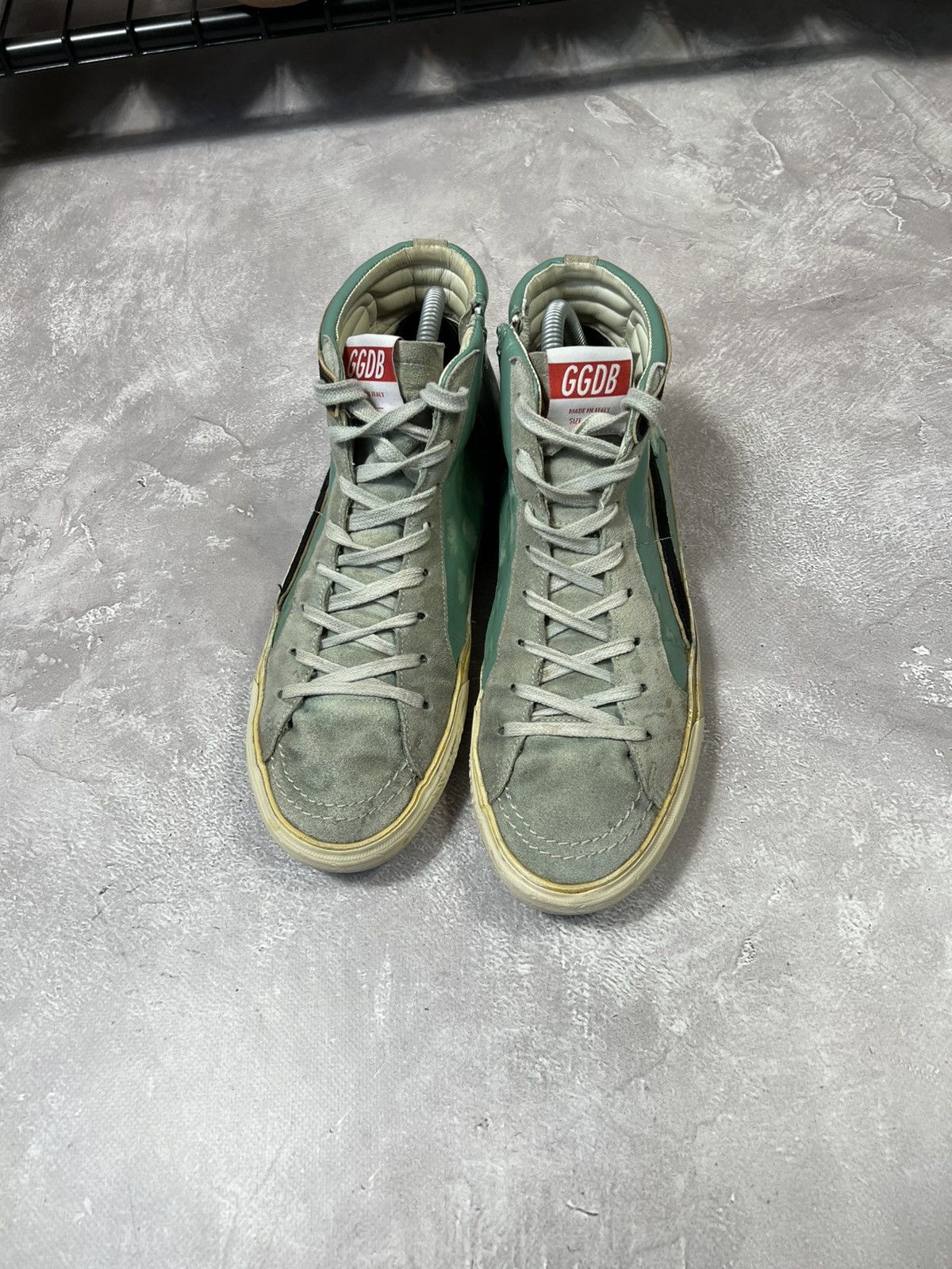 Golden Goose × Vintage Vintage Golden Goose Slide Distressed Sneakers Size US 8 / EU 41 - 3 Thumbnail
