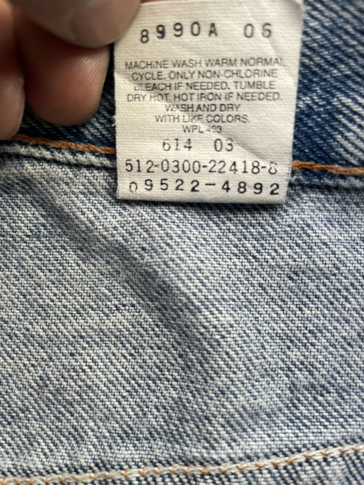 Levi's × Vintage Vintage Levis 550 Distresed Denim Size US 33 - 11 Thumbnail