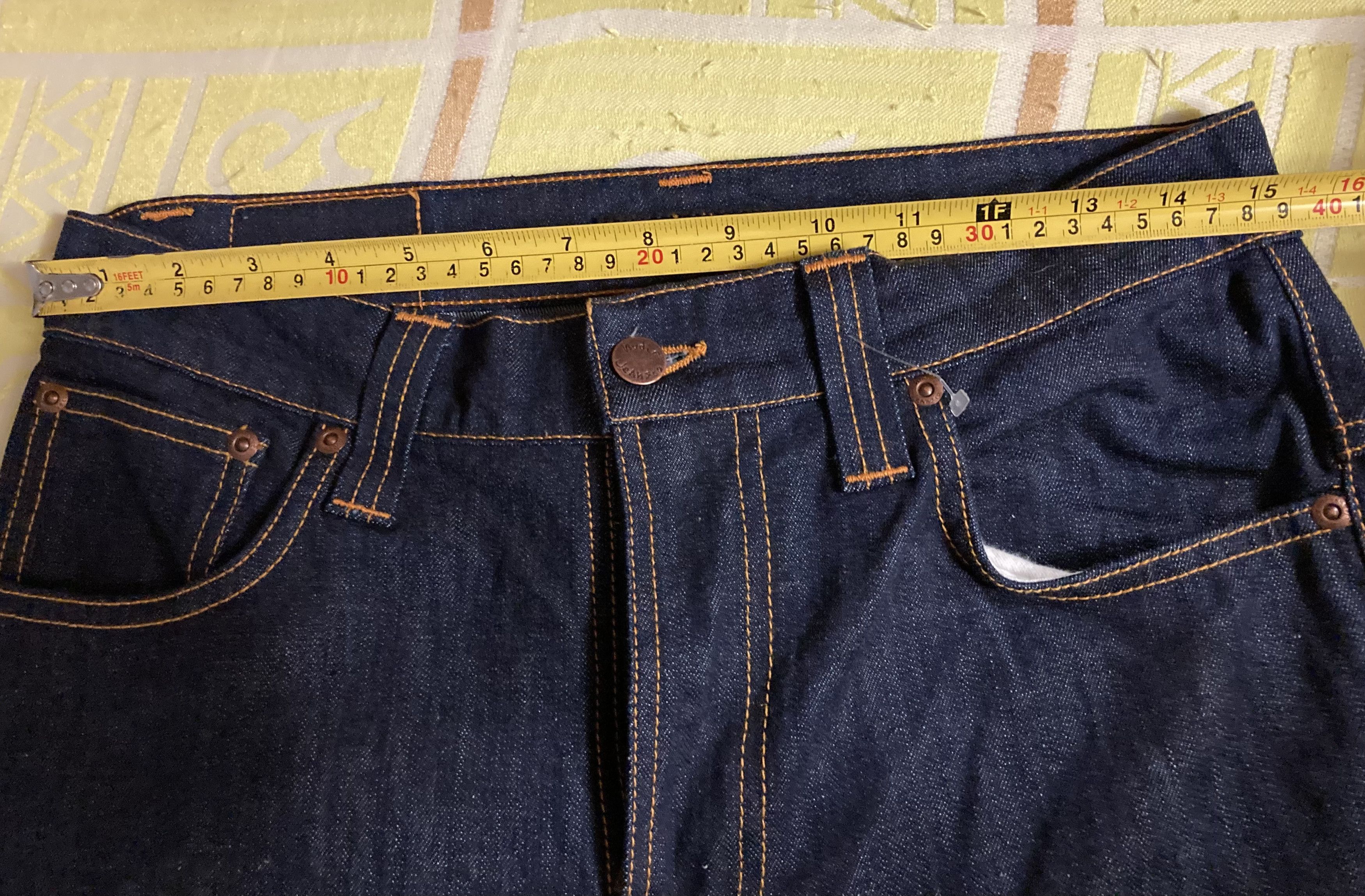Nudie Jeans Nudie Jeans Thinn Finn Organic Dry Denim Ecru Jeans Size US 31 - 4 Thumbnail